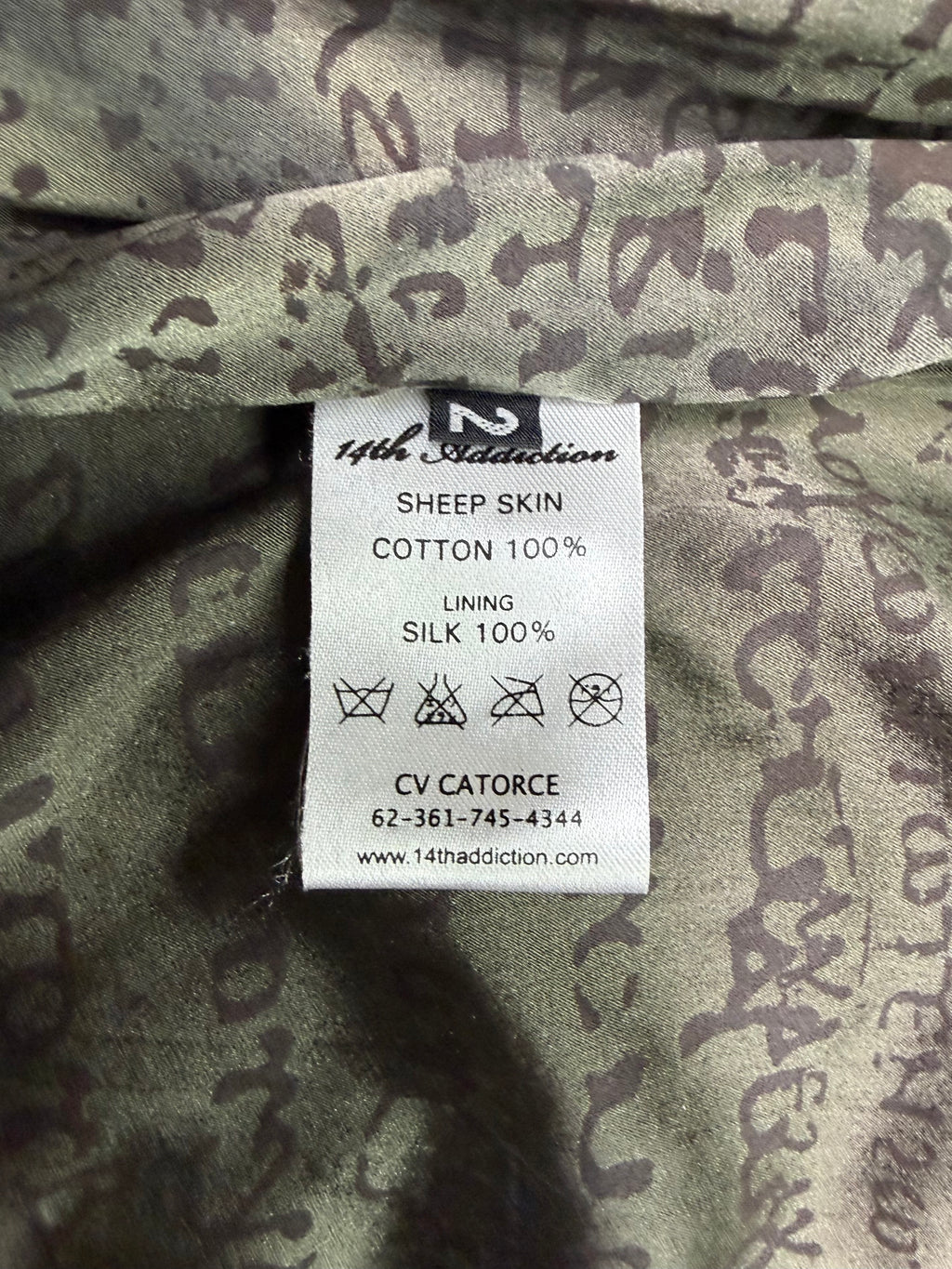 14th Addiction Moto Style Leather Jacket