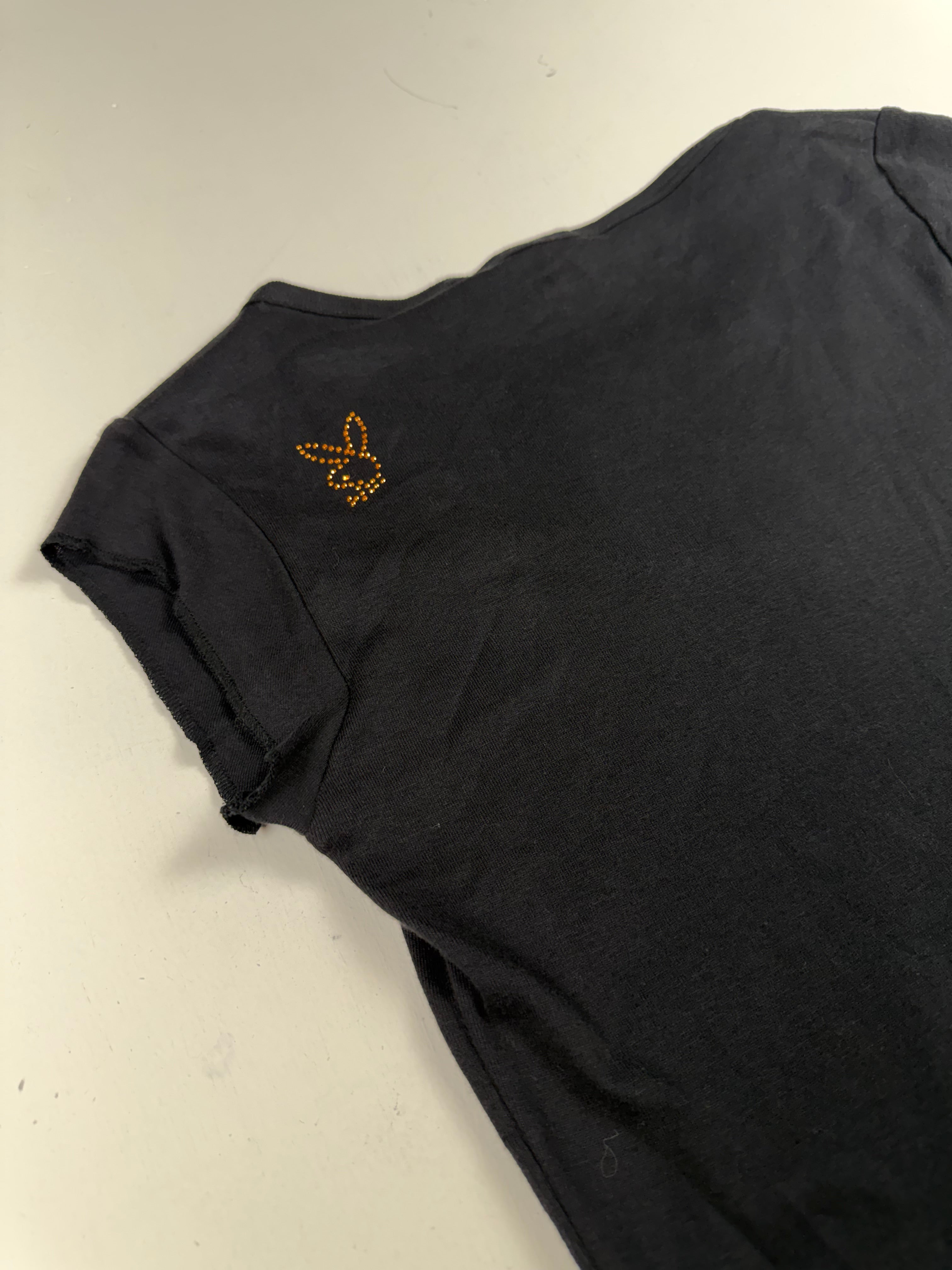 Black 2000s Playboy Top NWT