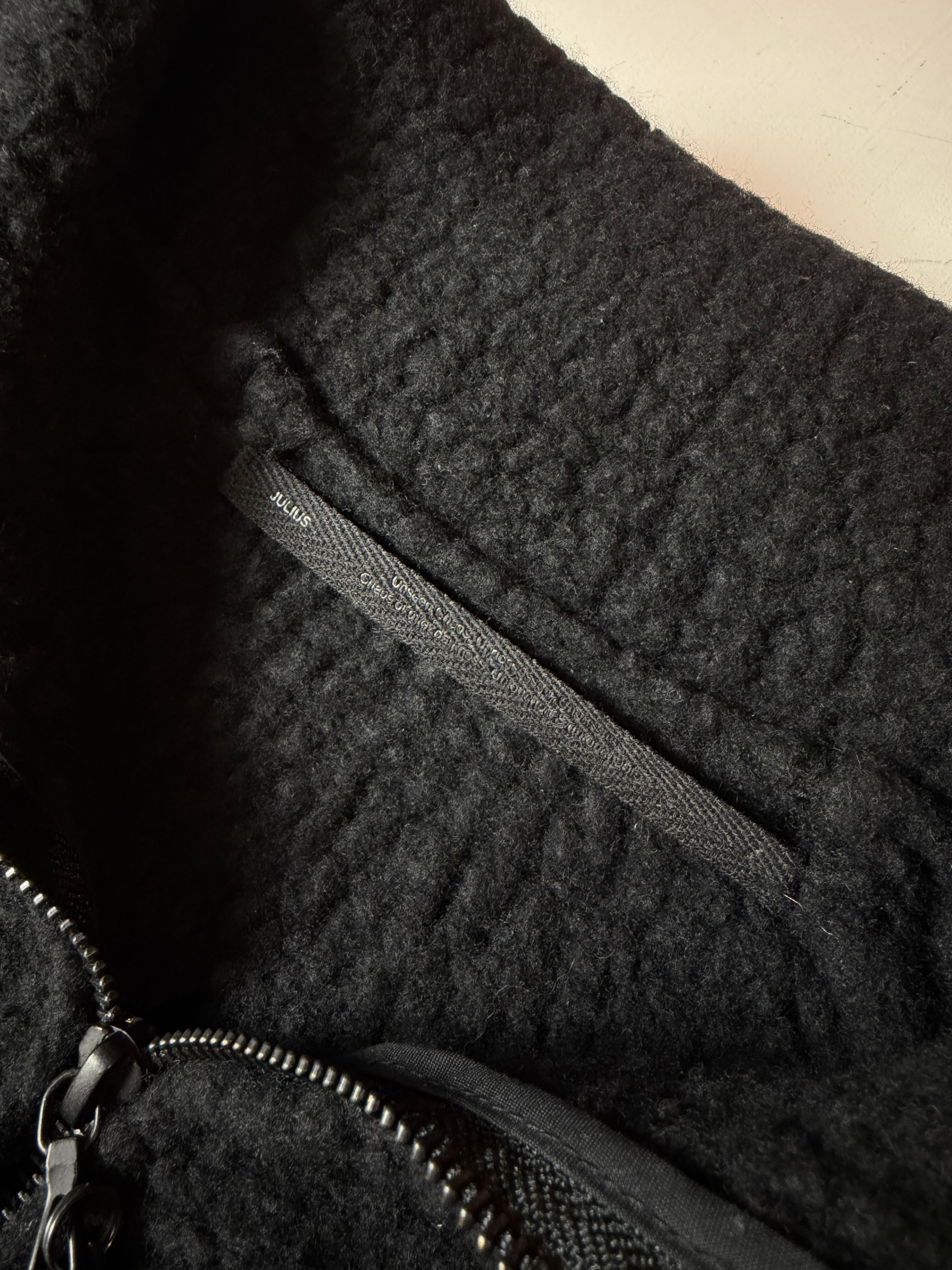 Black Julius 7 Wool Long coat