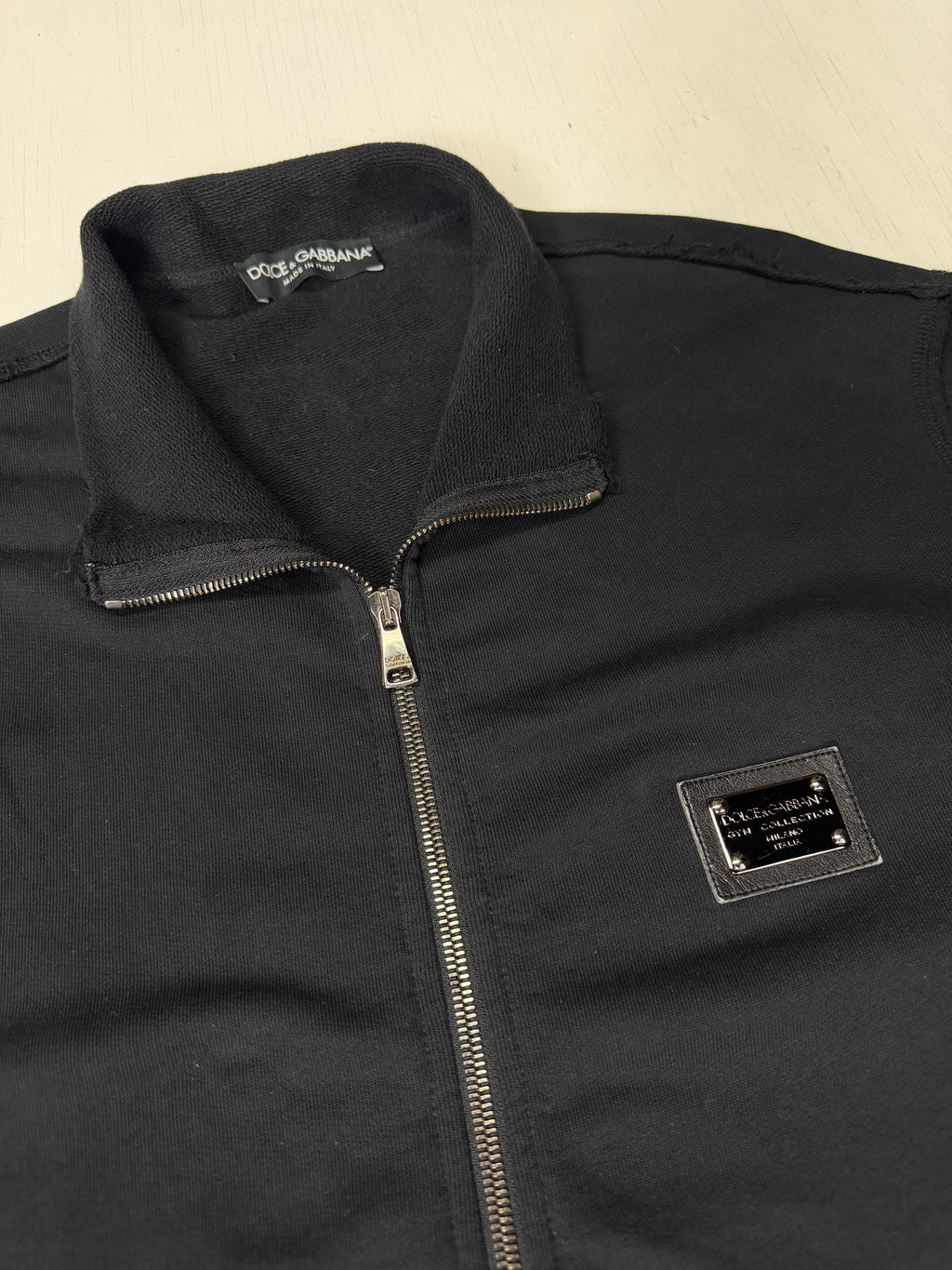 Black Dolce & Gabbana Zip Up Sweater