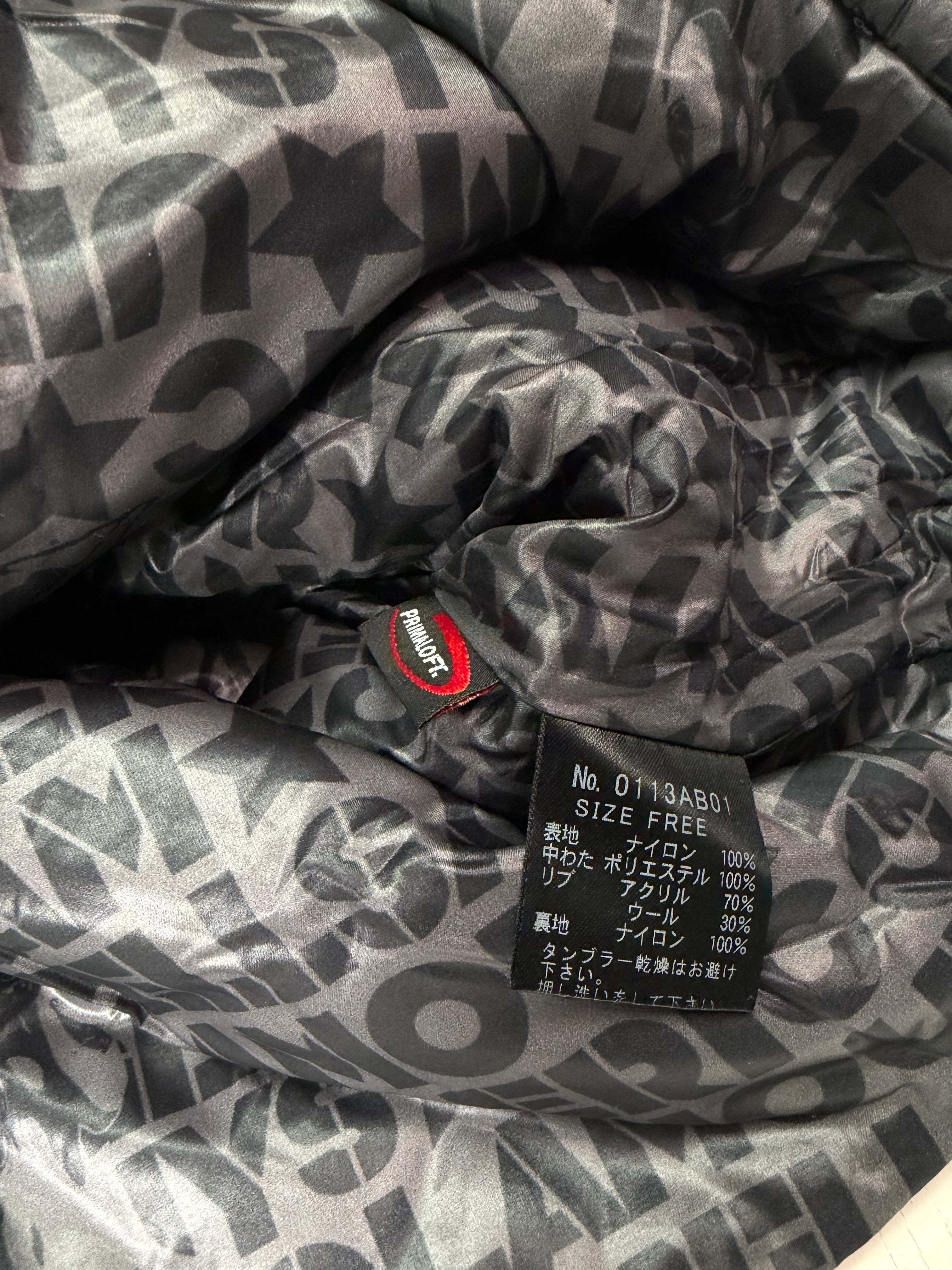 Black Hysteric Glamour Patch Puffer Coat