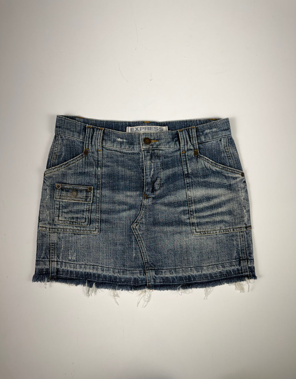 Denim Y2K Express Mini Skirt