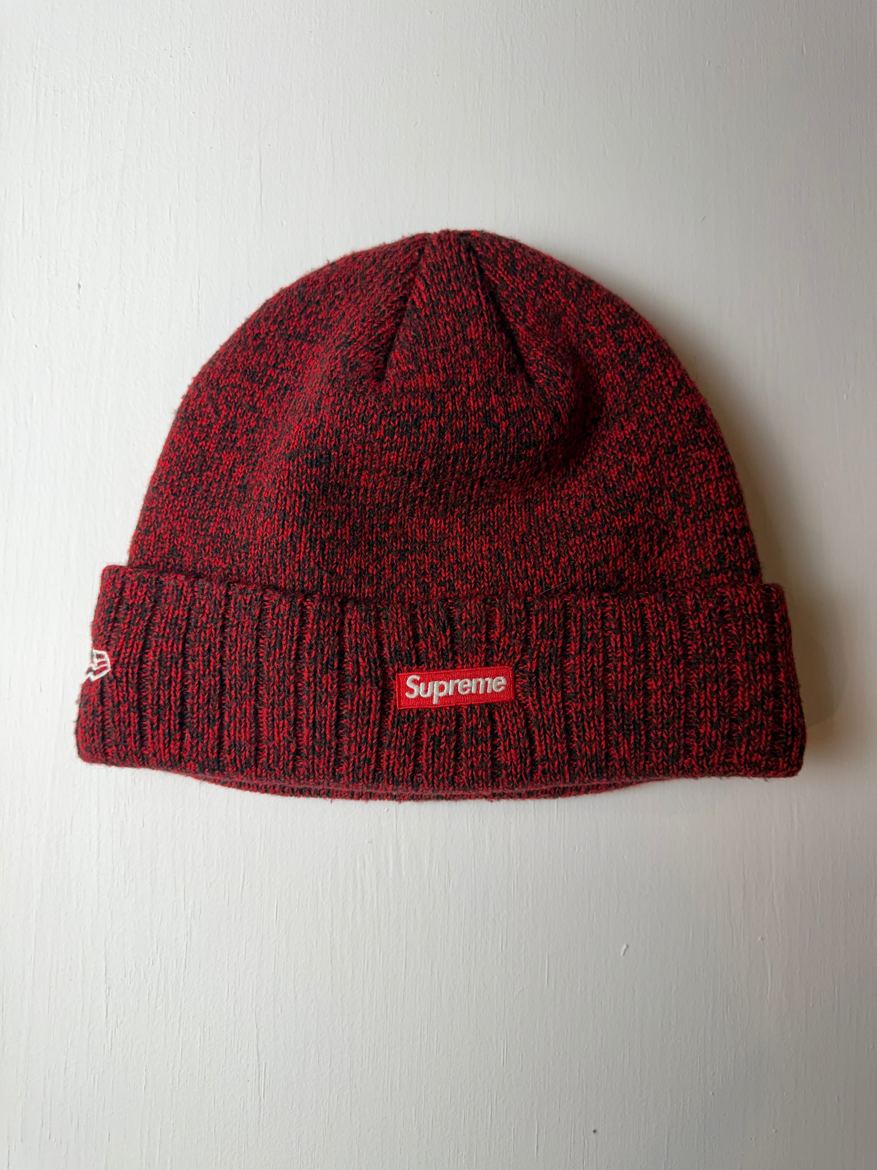Red Supreme New Era Beanie