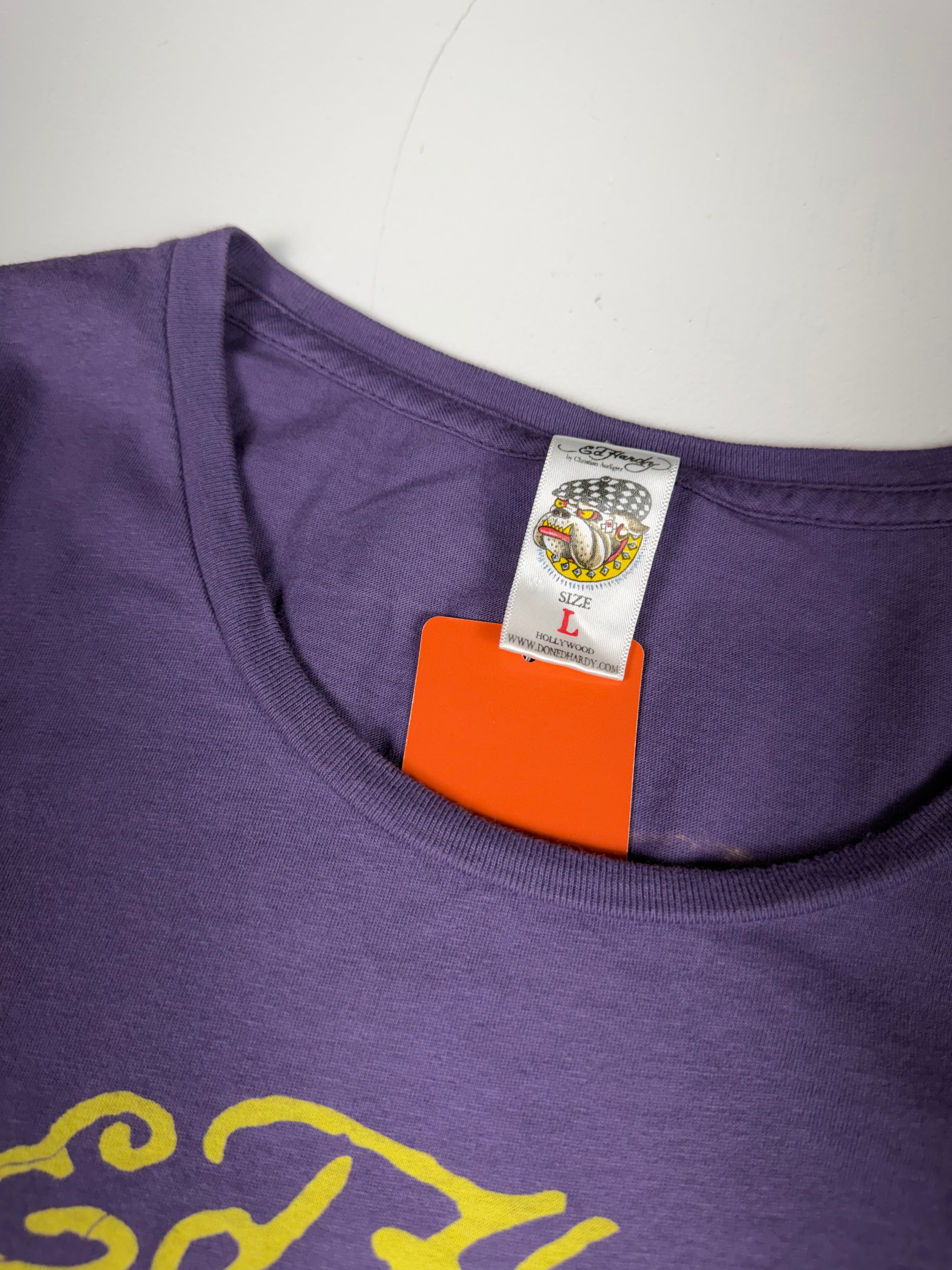 Purple Ed Hardy Birdie Femme Top