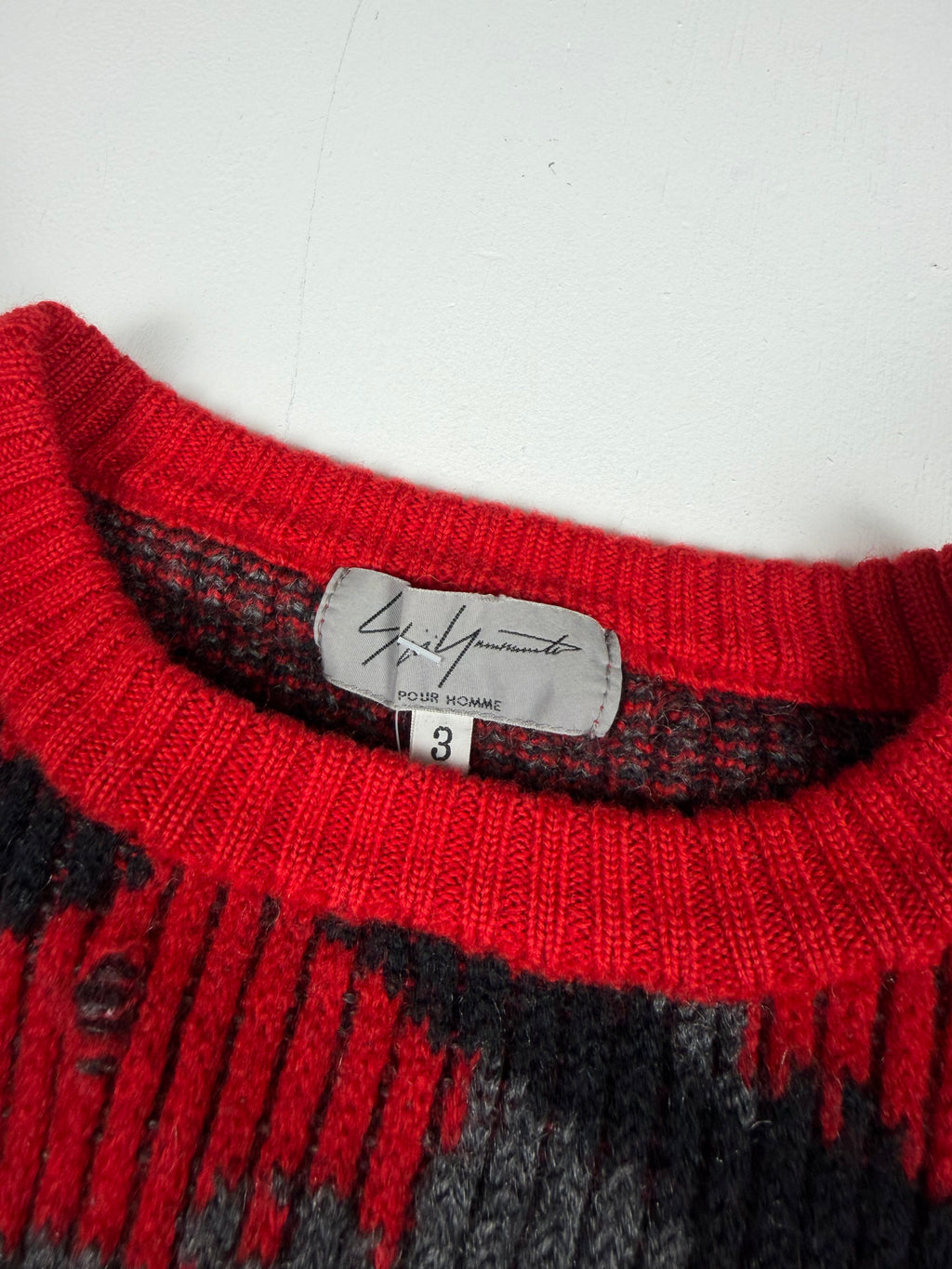 Yohji Yamamoto Bat Knit Cropped Sweater