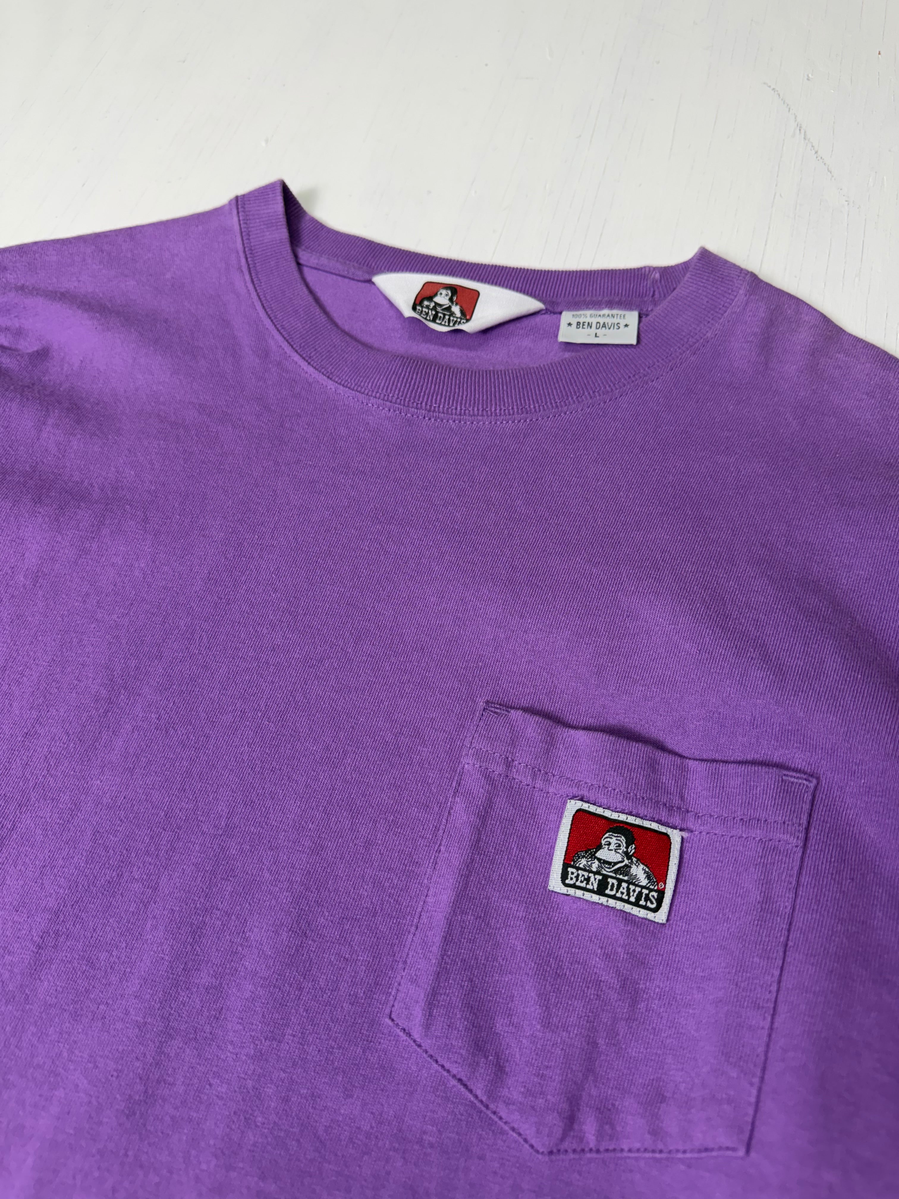 Purple Ben Davis Pocket Longsleeve Shirt