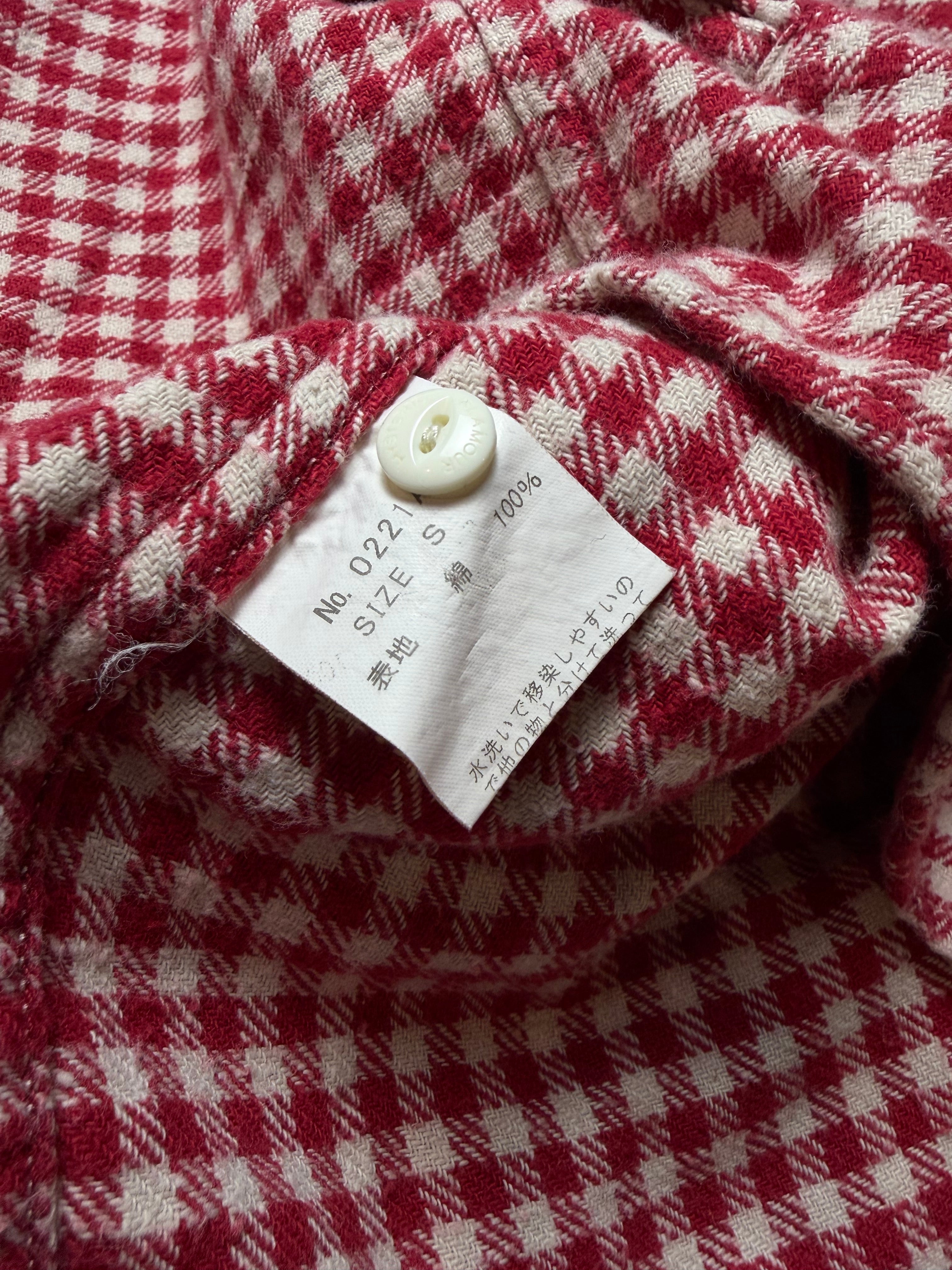 Red/ White Hysteric Glamour Flannel Button Up