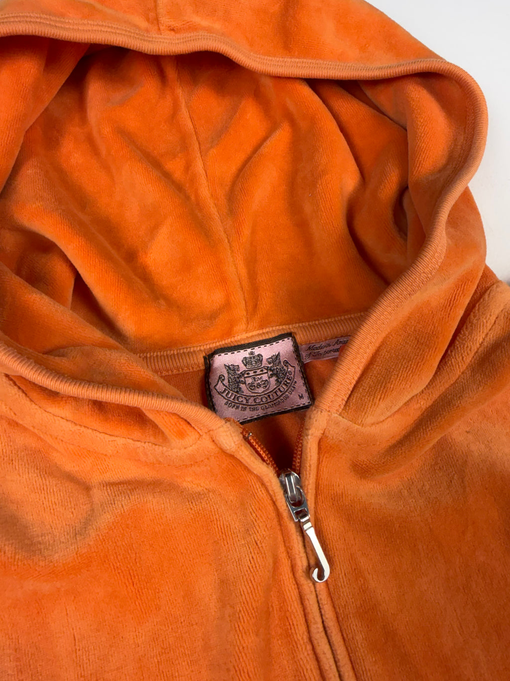 Orange Juicy Couture Zip Up Hoodie