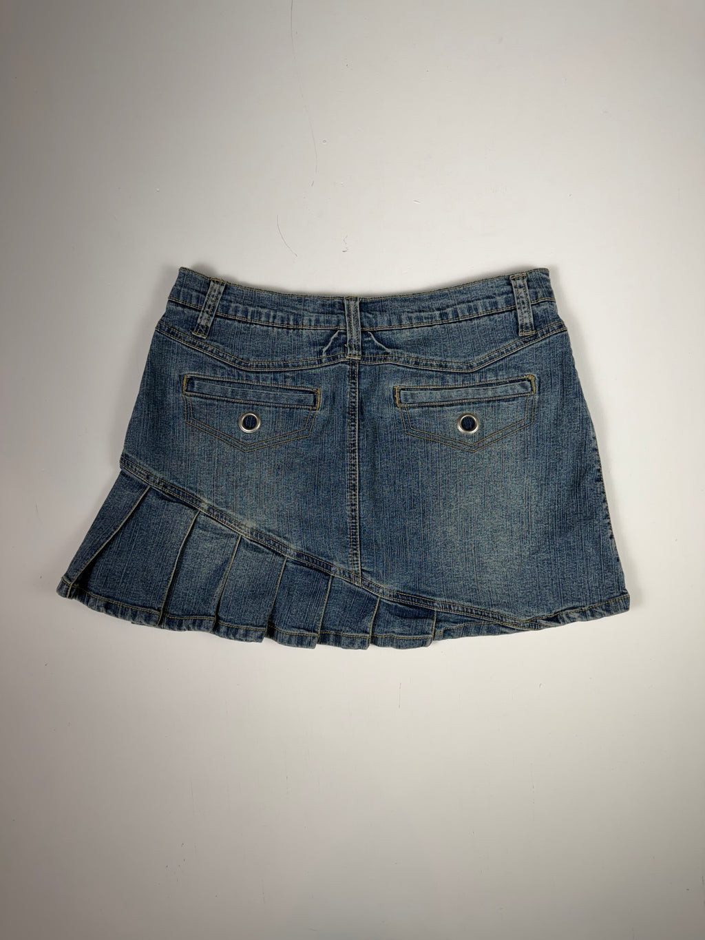Denim Y2K Vanilla Star Mini Skirt