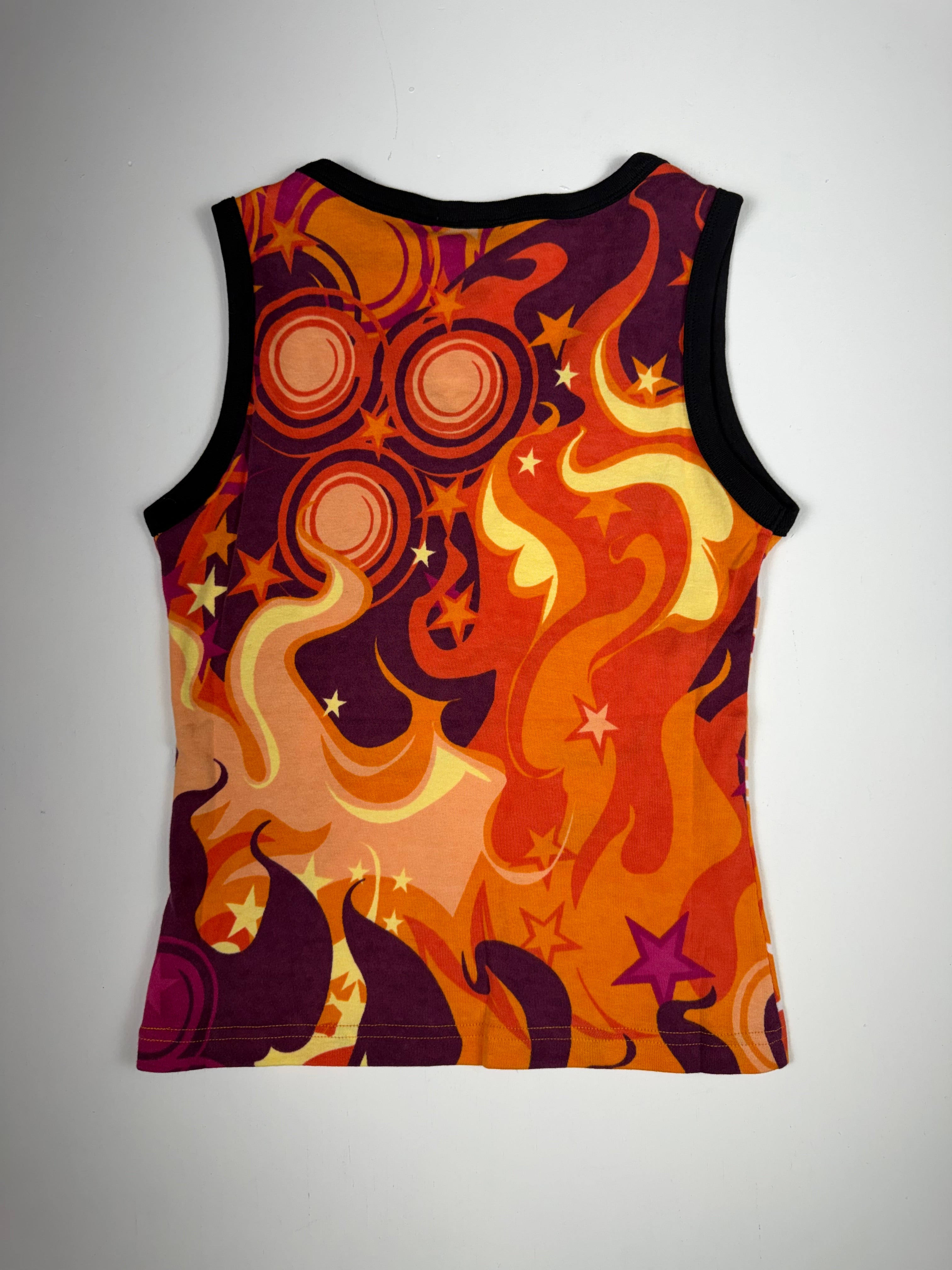 Pink Custo Hayes Abstract Portrait Femme Tank Top