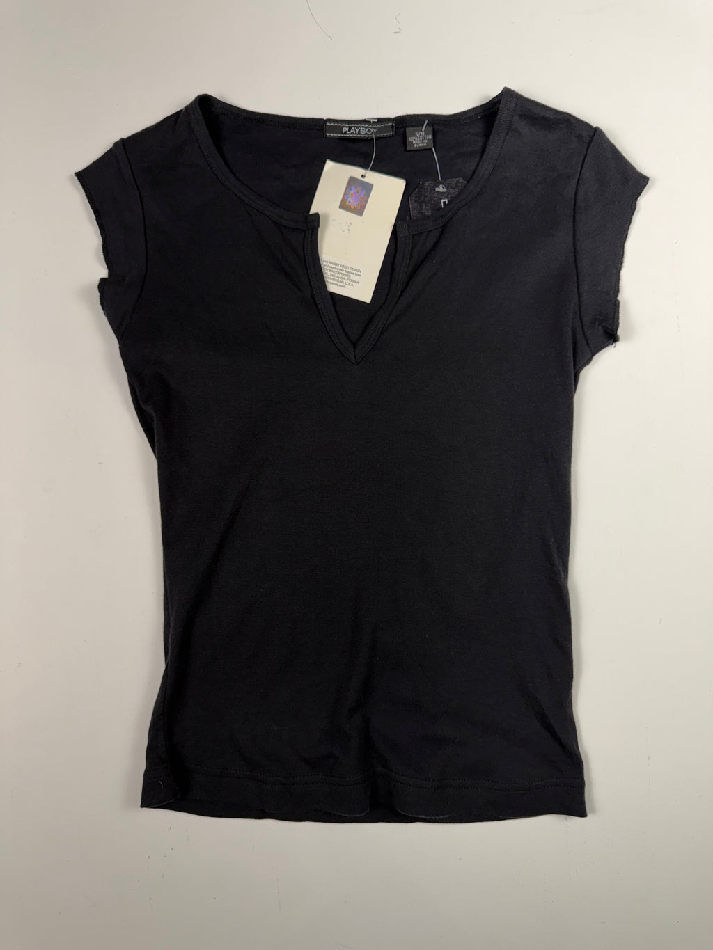 Black 2000s Playboy Top NWT