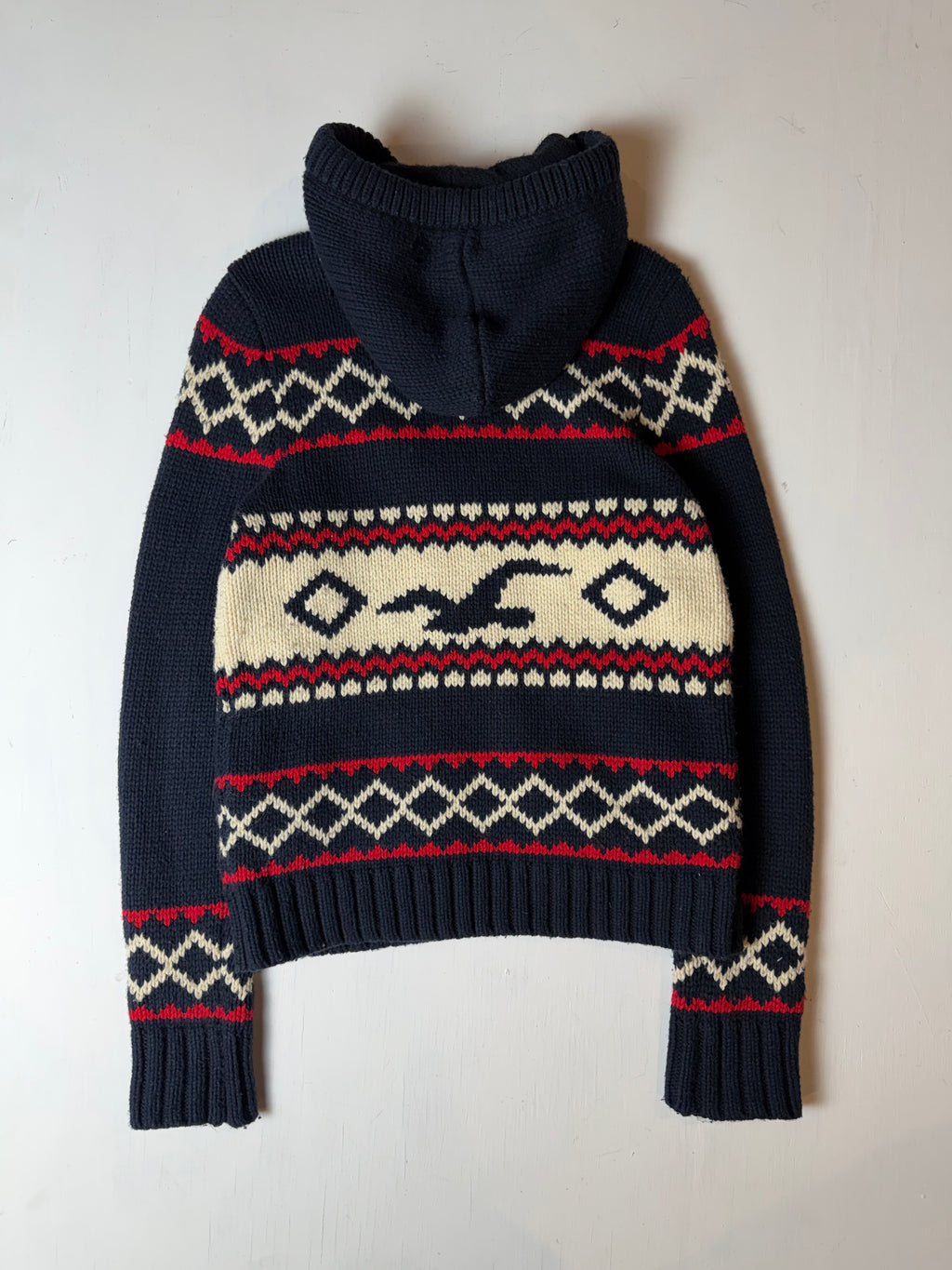 Hollister 2000s Ginza Exclusive Knitted Zip Up Hoodie