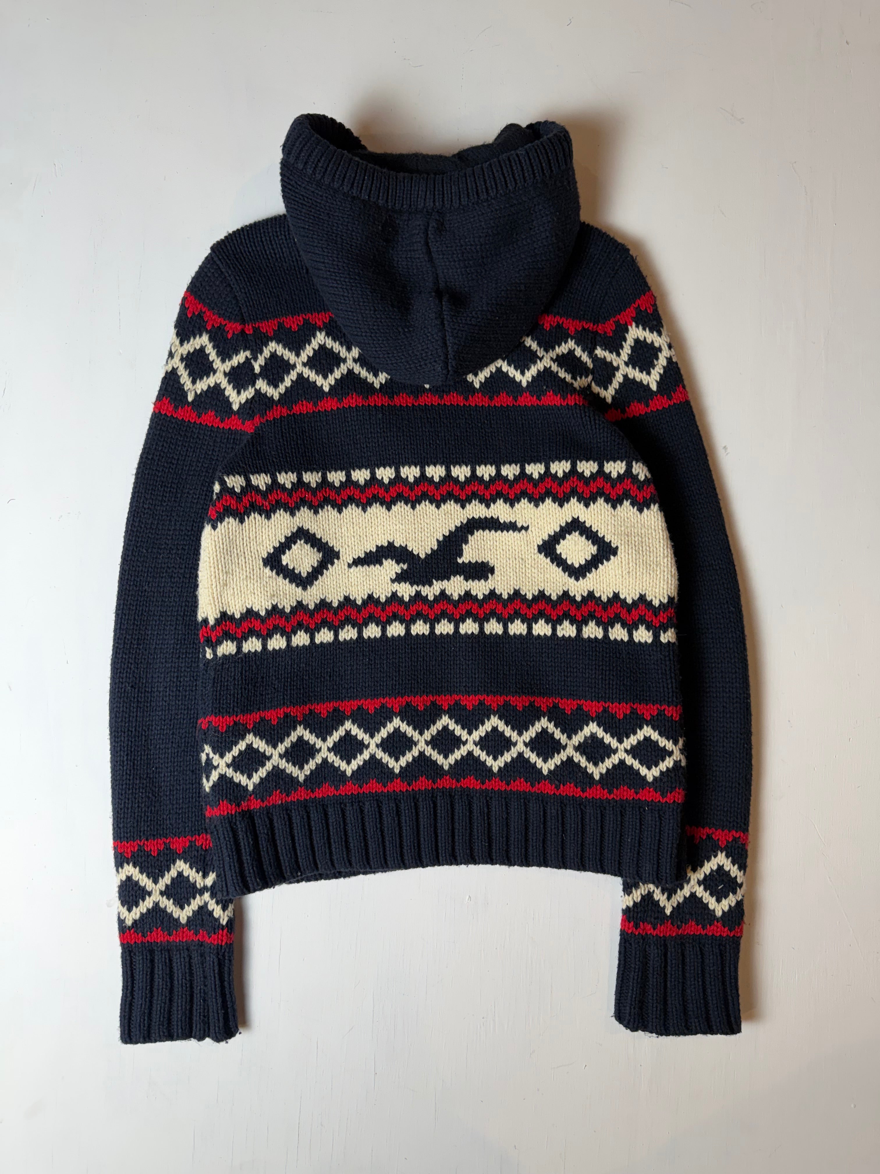 Hollister 2000s Ginza Exclusive Knitted Zip Up Hoodie