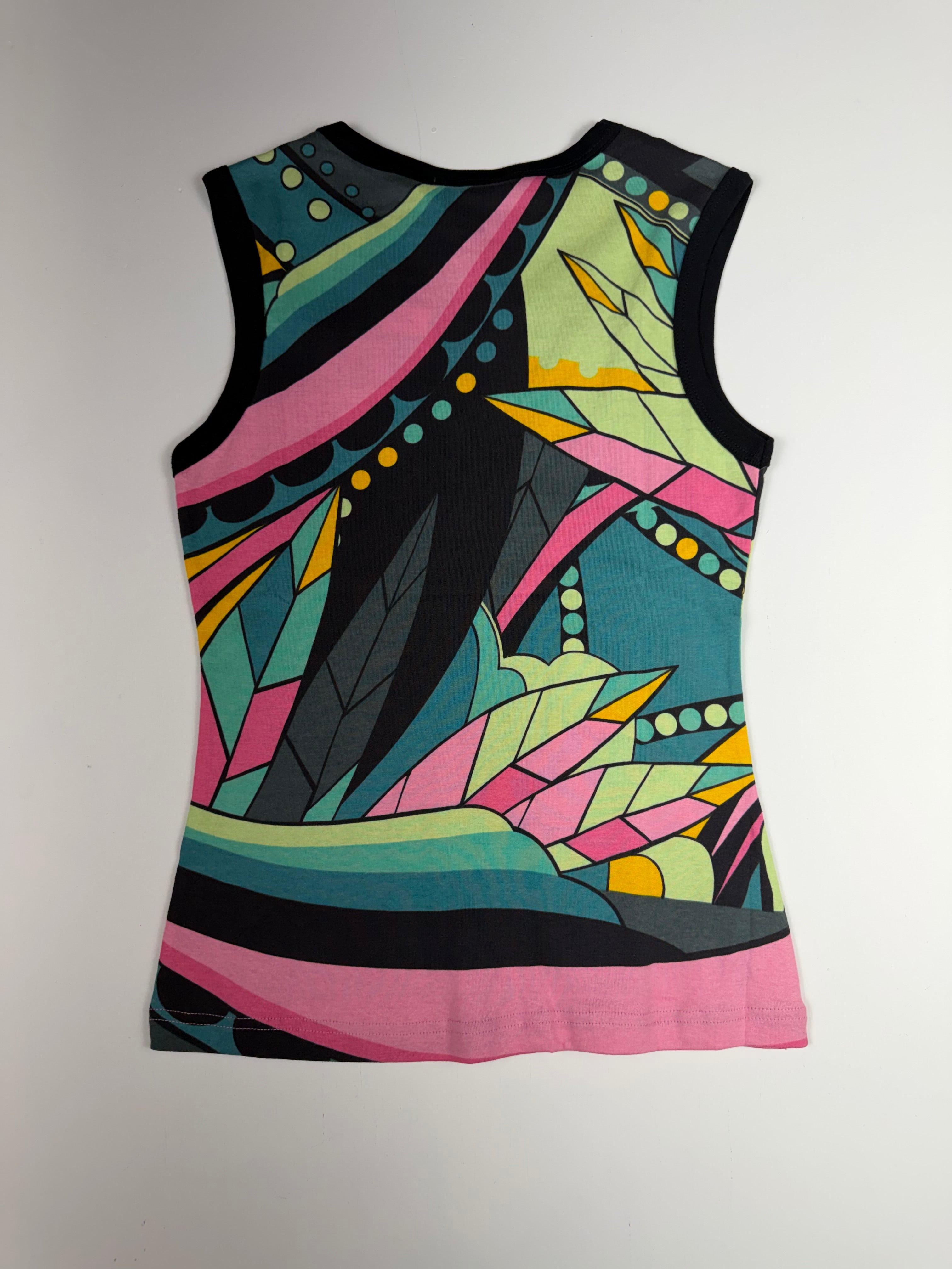 Teal & Pink Custo Hayes Trumpet Player Femme Tank Top
