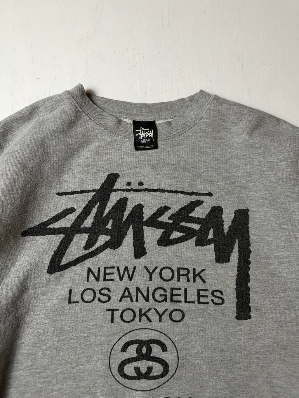 Grey Stussy Crewneck