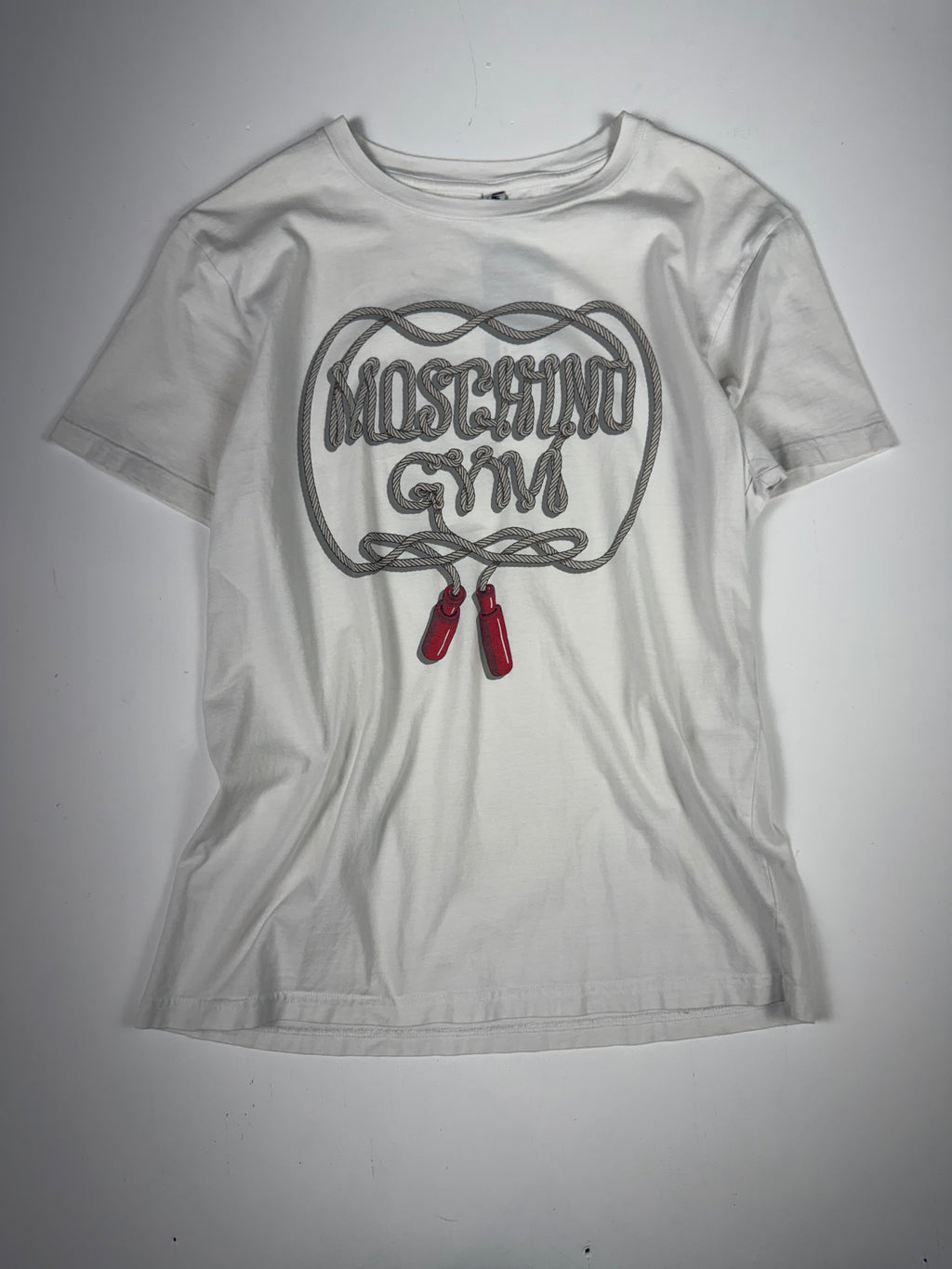 White Moschino 'Gym' Femme Tee