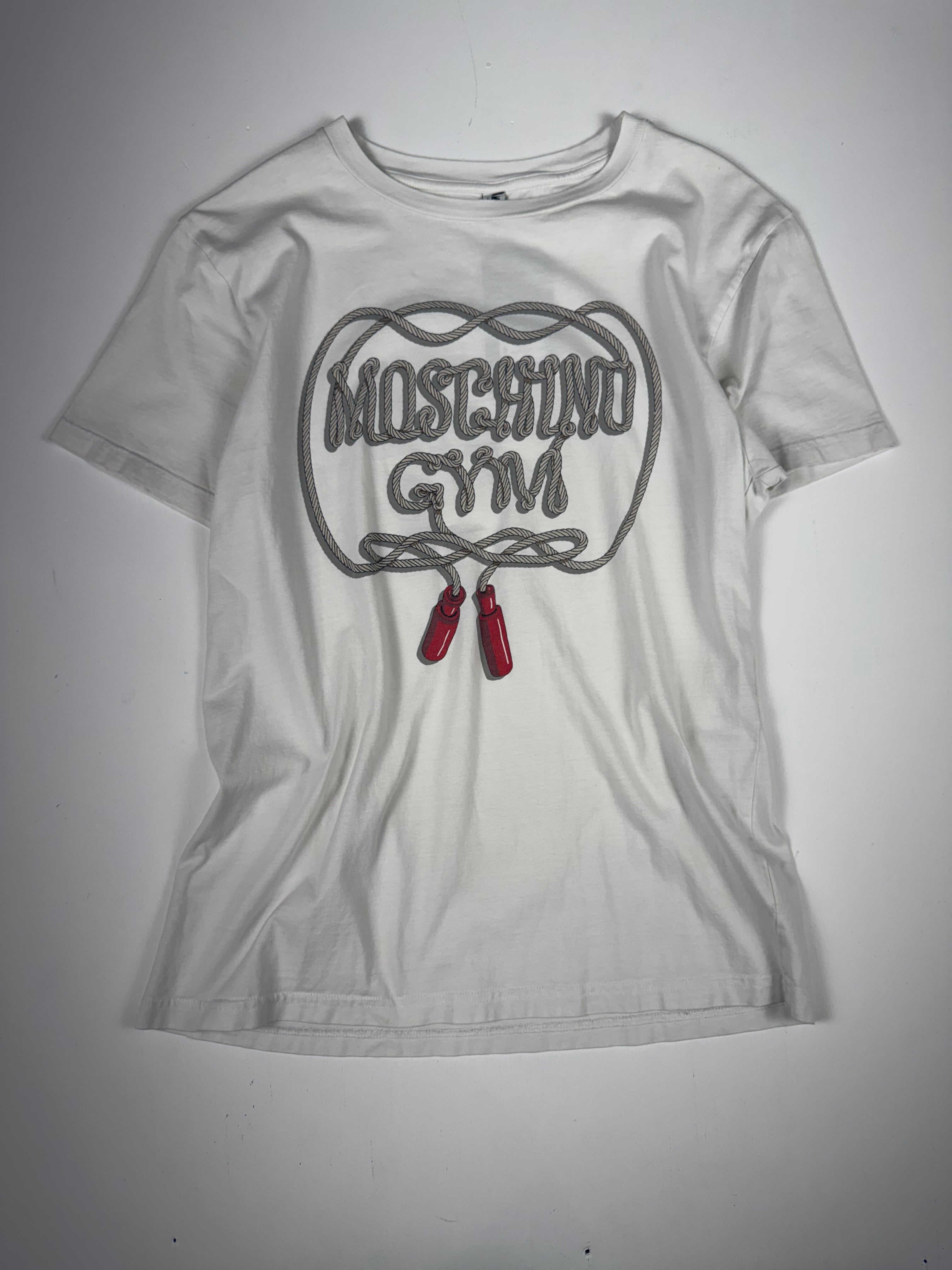 White Moschino 'Gym' Femme Tee