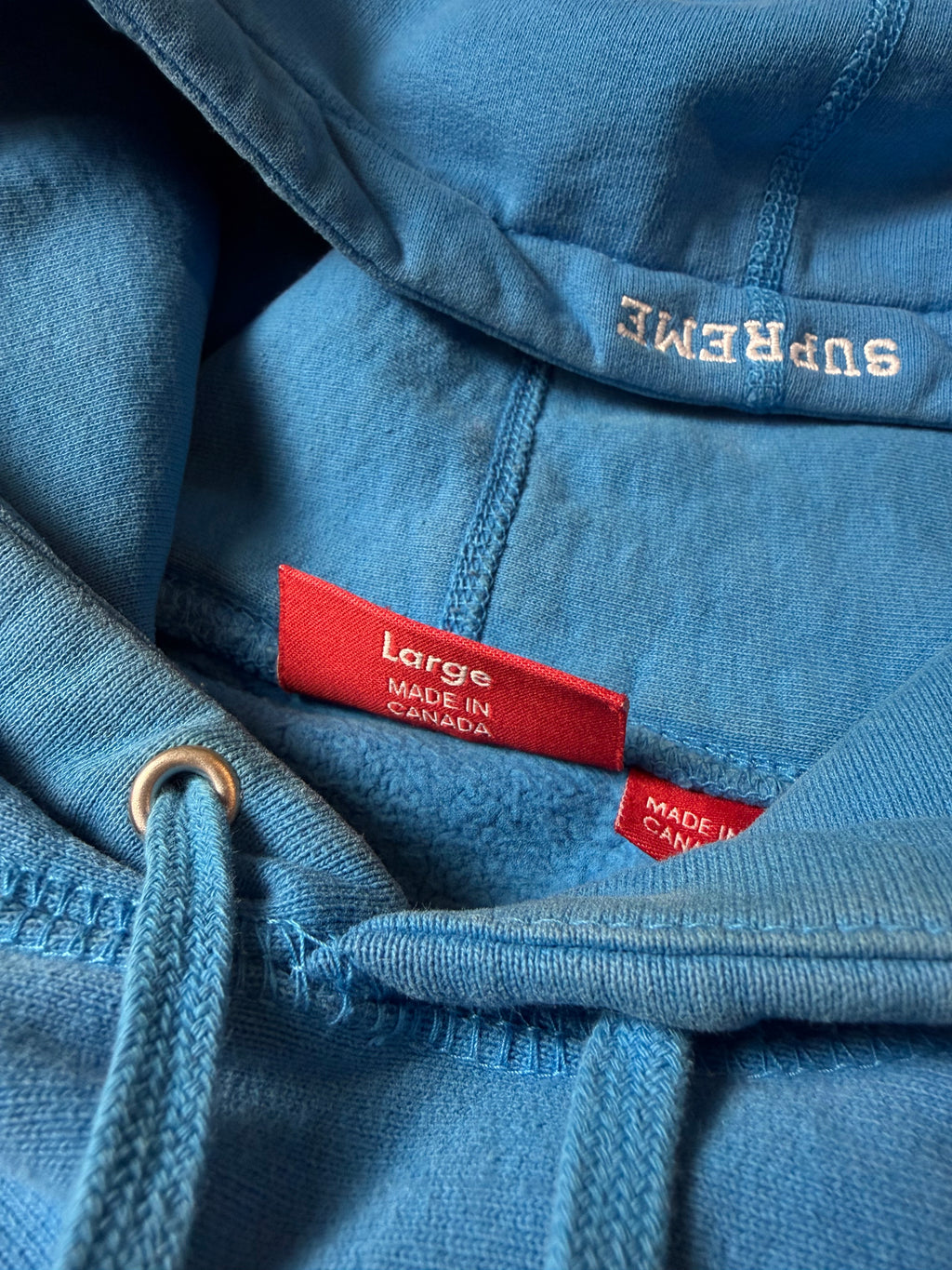 Blue Supreme S Embroidery Hoodie