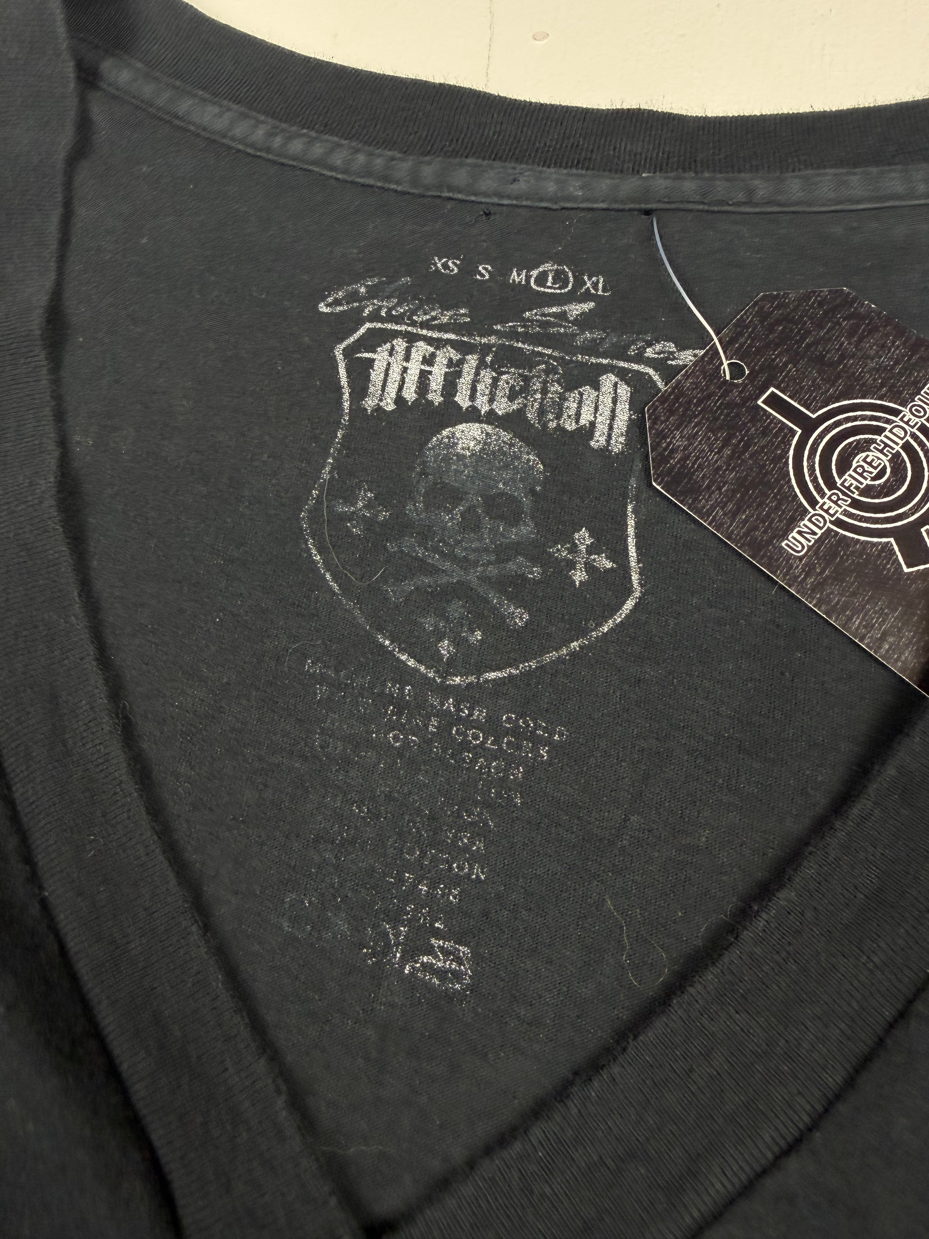 Black Affliction Over Stitch Femme Tee