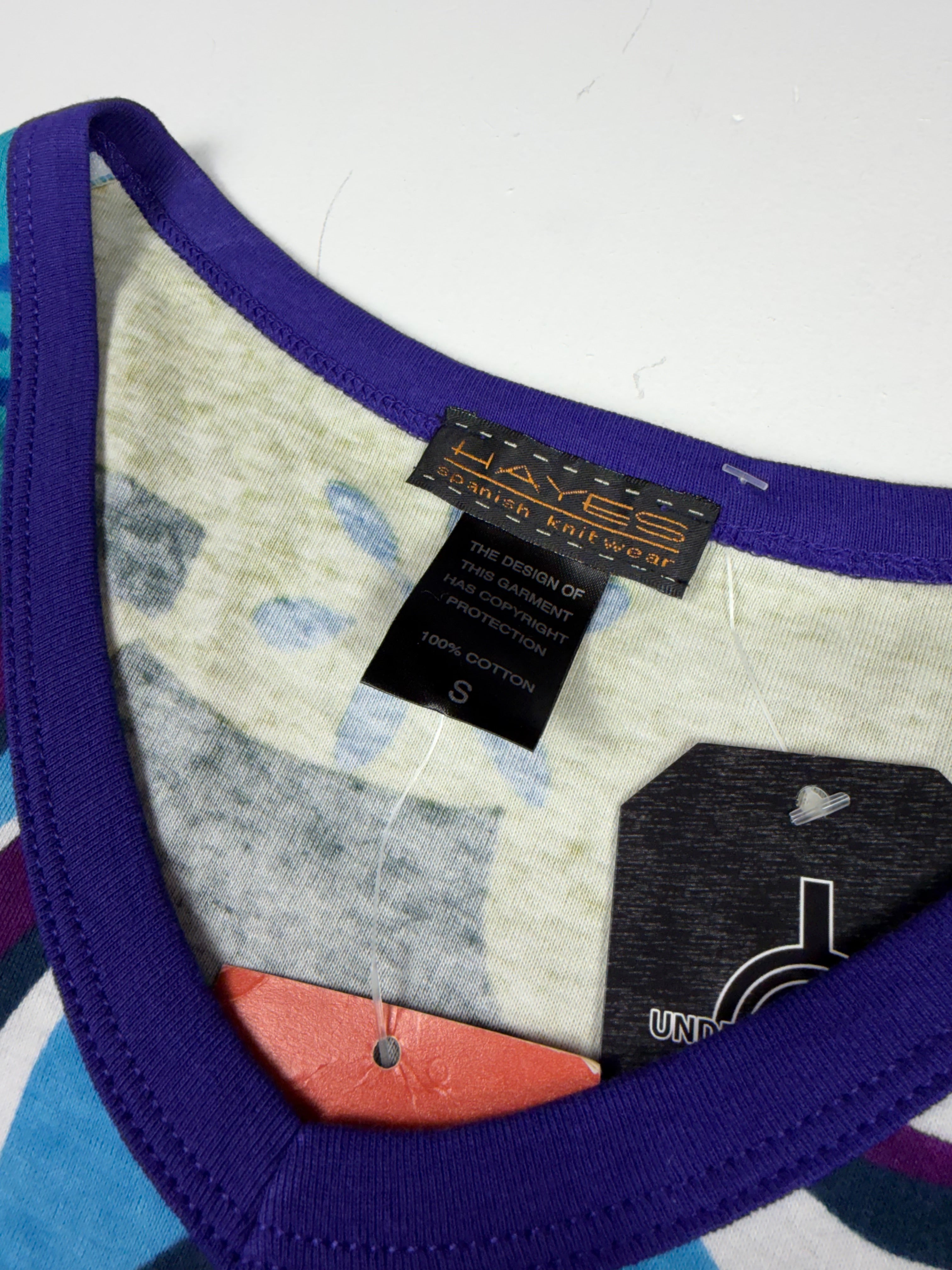 Blue Custo Hayes Abstract Portrait Femme Tank Top