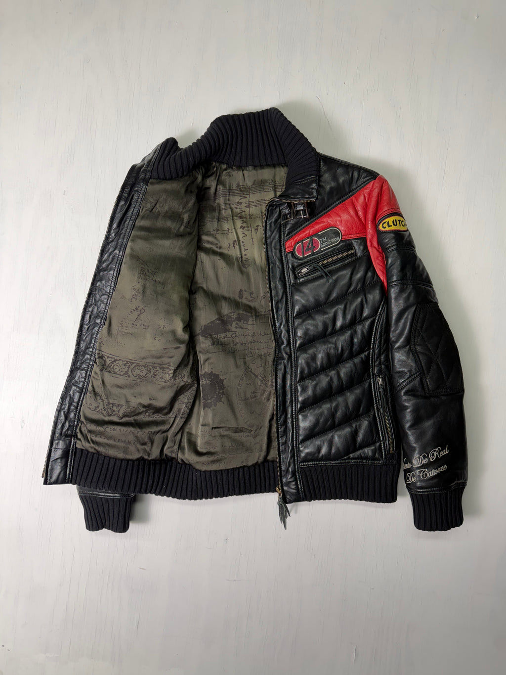 14th Addiction Moto Style Leather Jacket