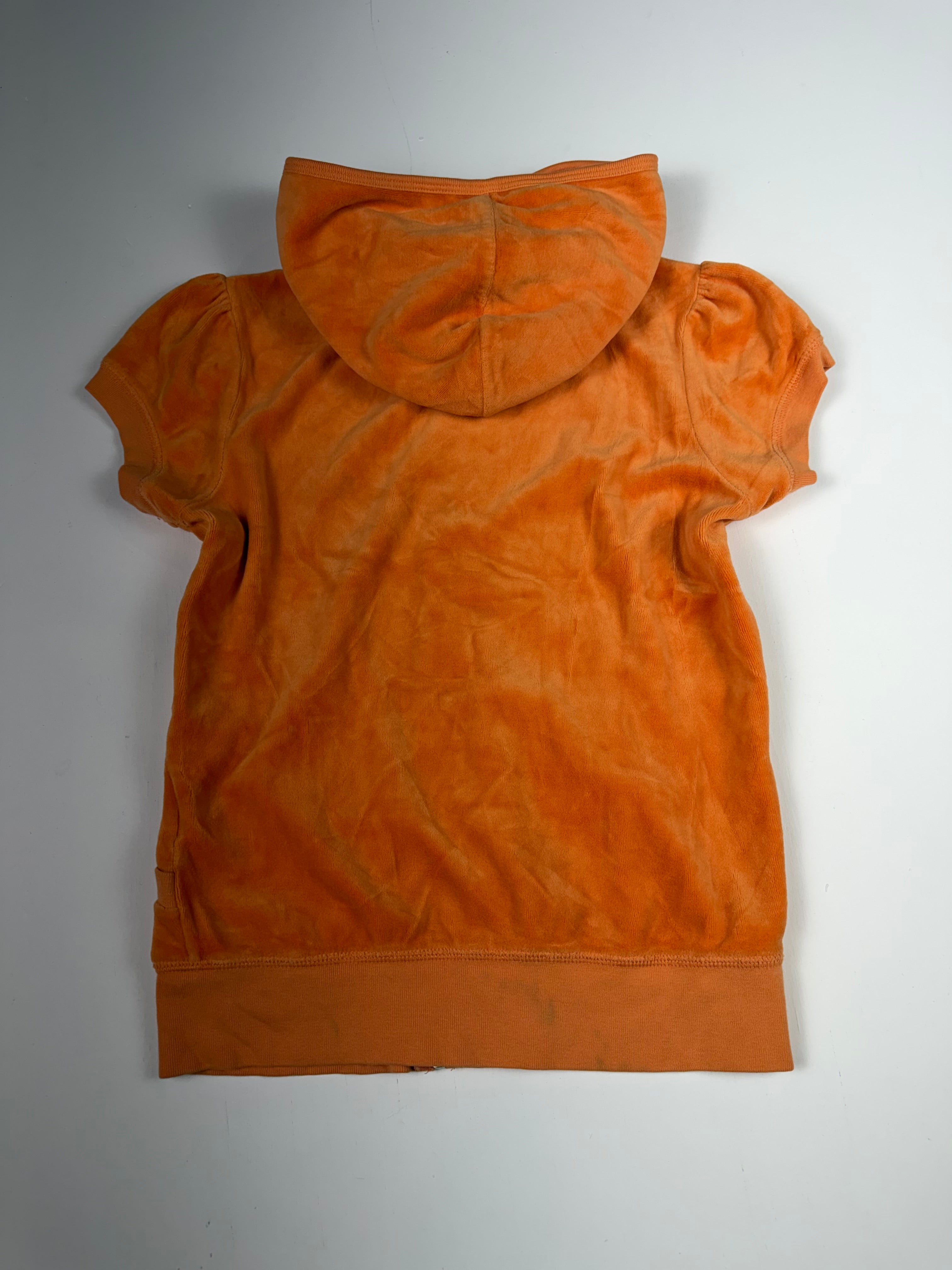 Orange Juicy Couture Zip Up Hoodie