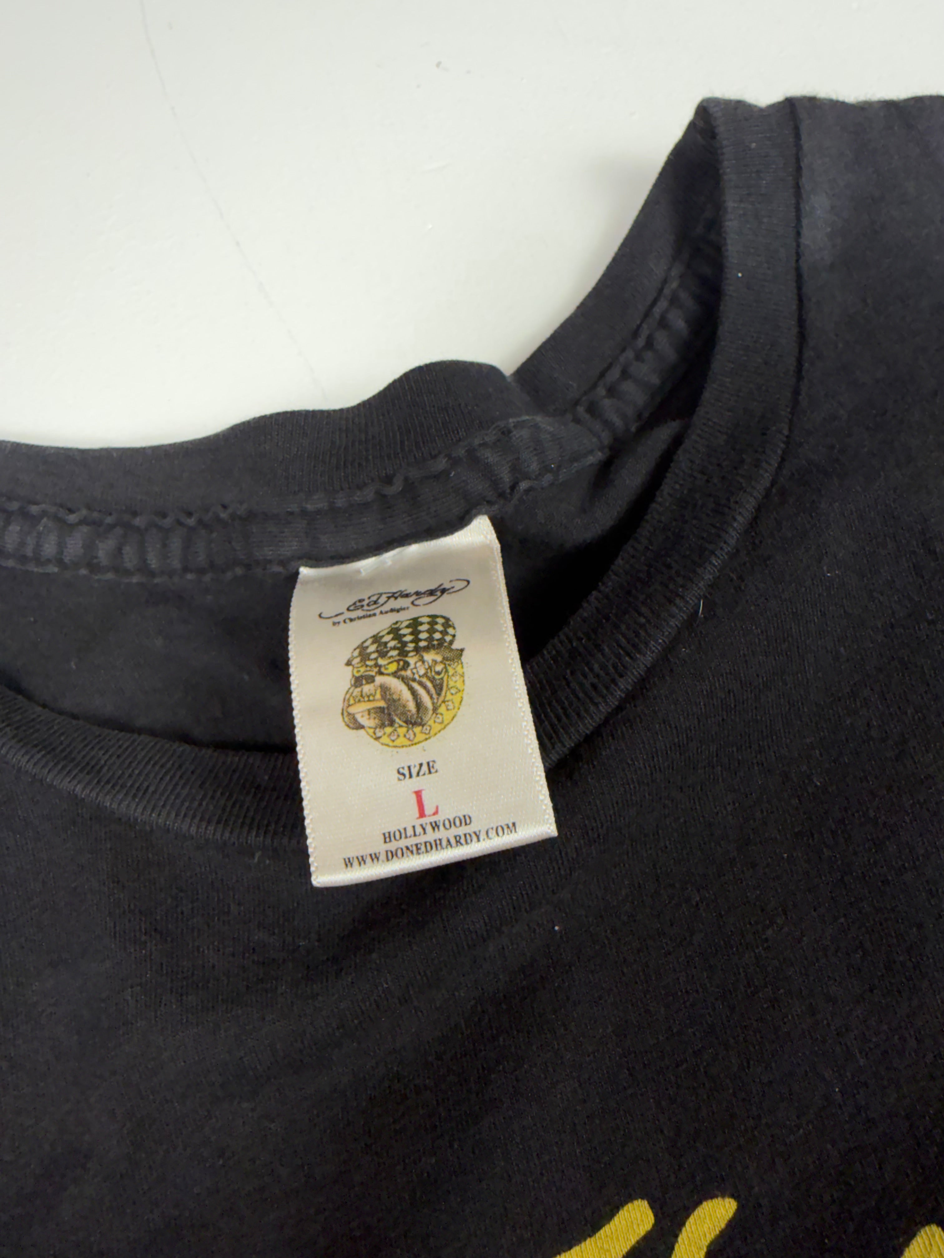 Black Ed Hardy Femme Tee