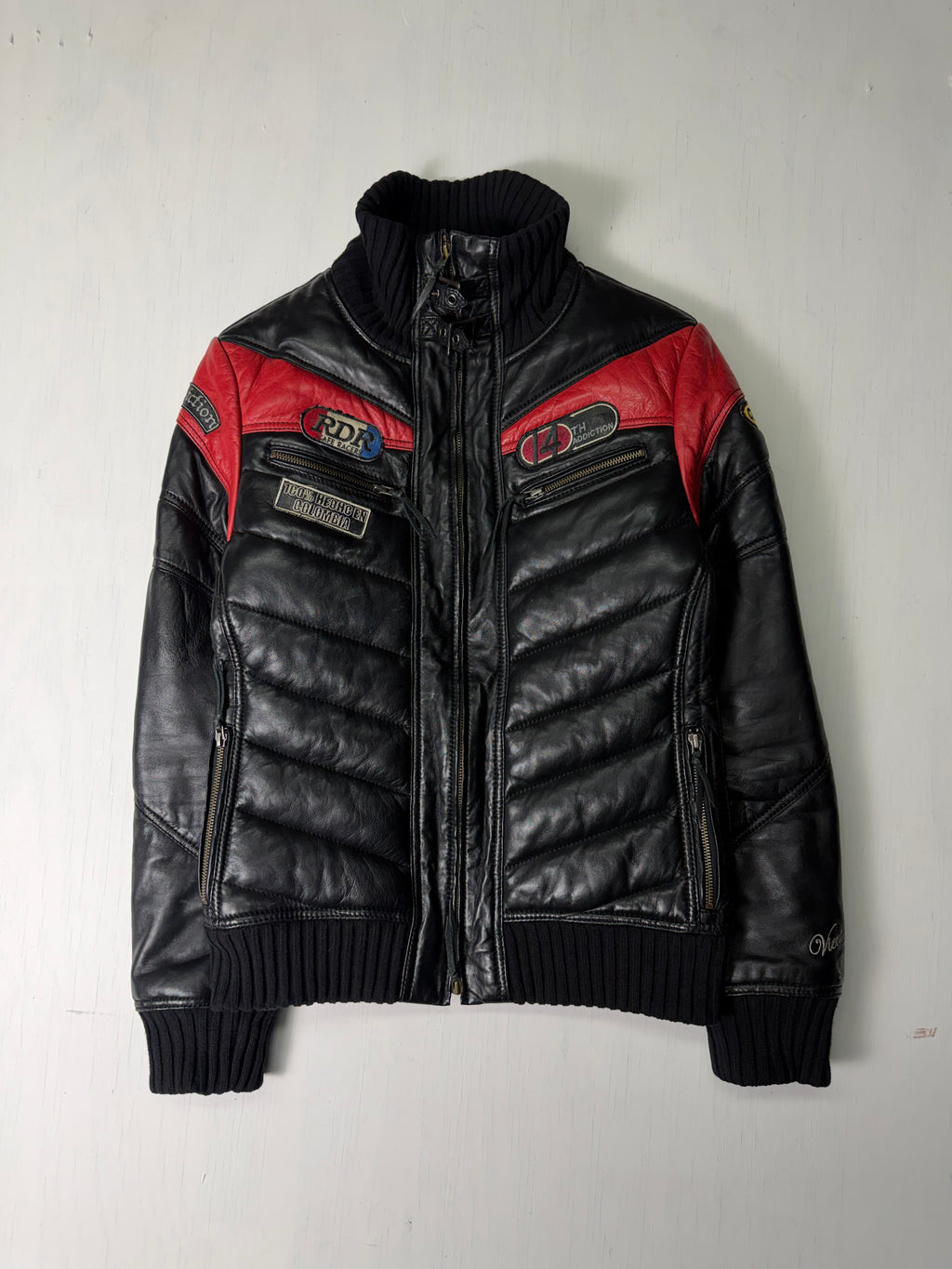 14th Addiction Moto Style Leather Jacket