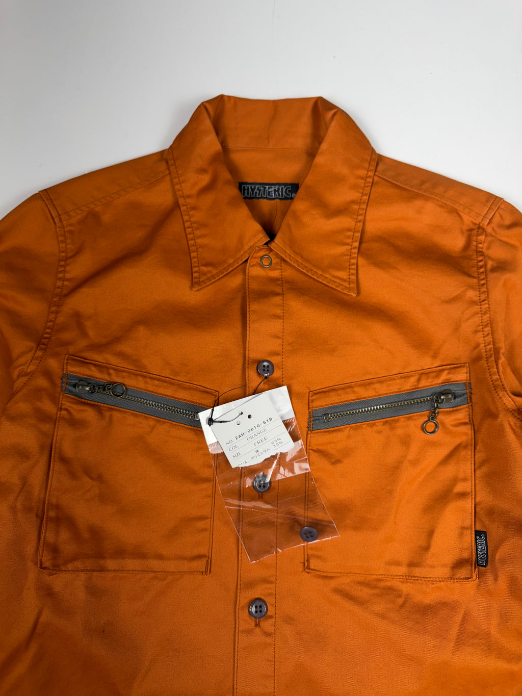 Orange Hysteric Shadows Of The Mind Femme Button Up