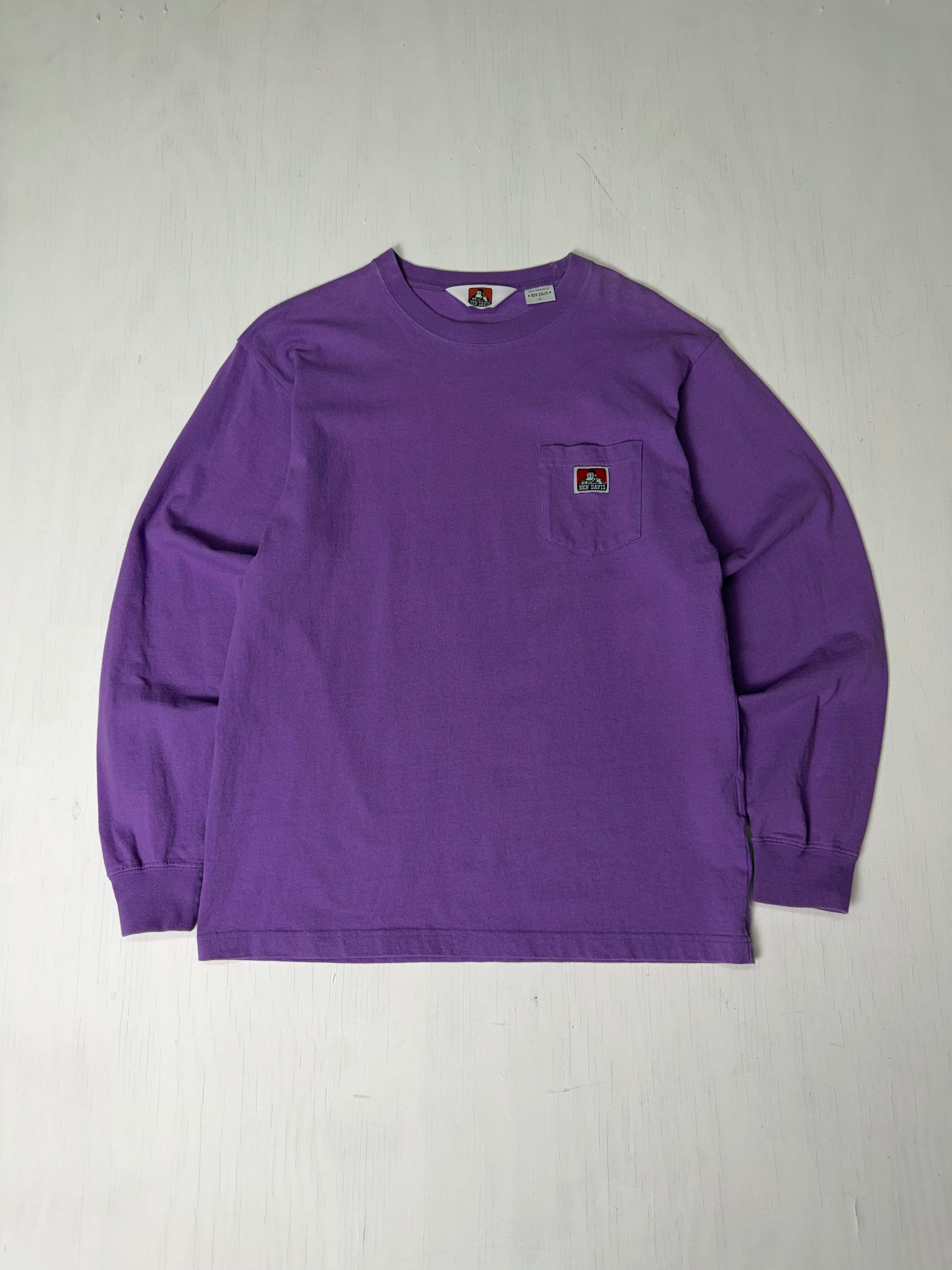 Purple Ben Davis Pocket Longsleeve Shirt