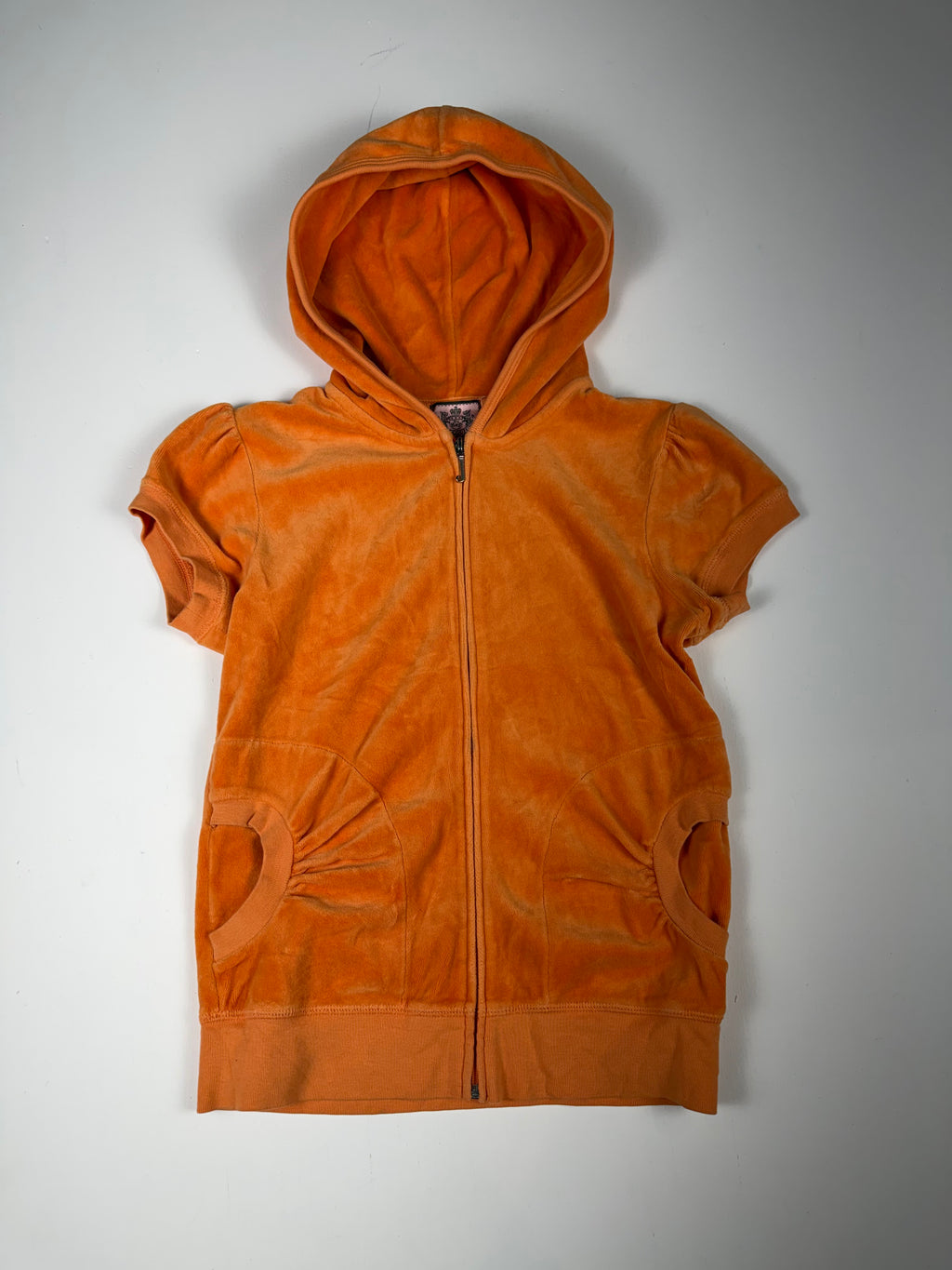 Orange Juicy Couture Zip Up Hoodie