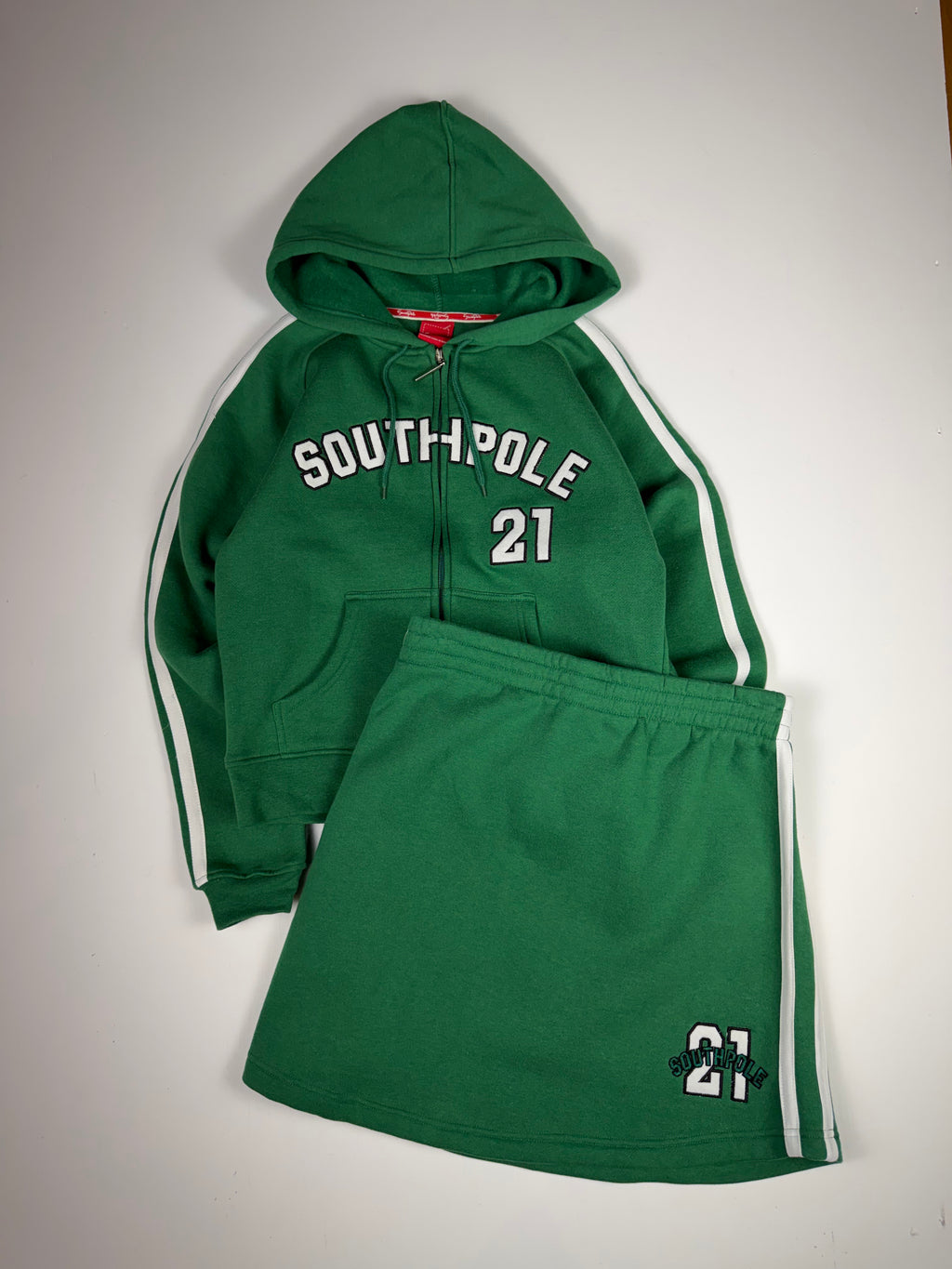 Green South Pole Sweat Set w/ Skirt
