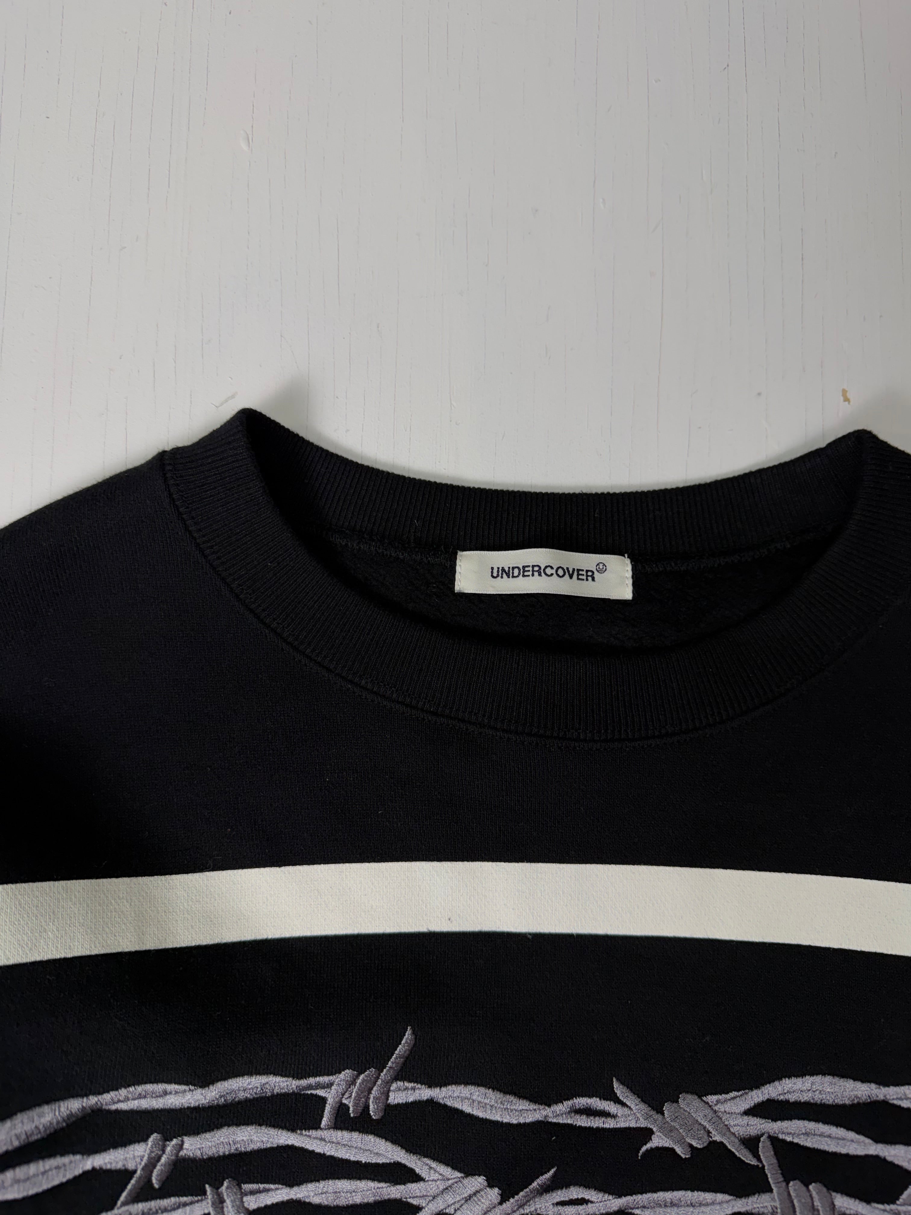 Undercover Barbed Wire Embroidery Crewneck Size 3