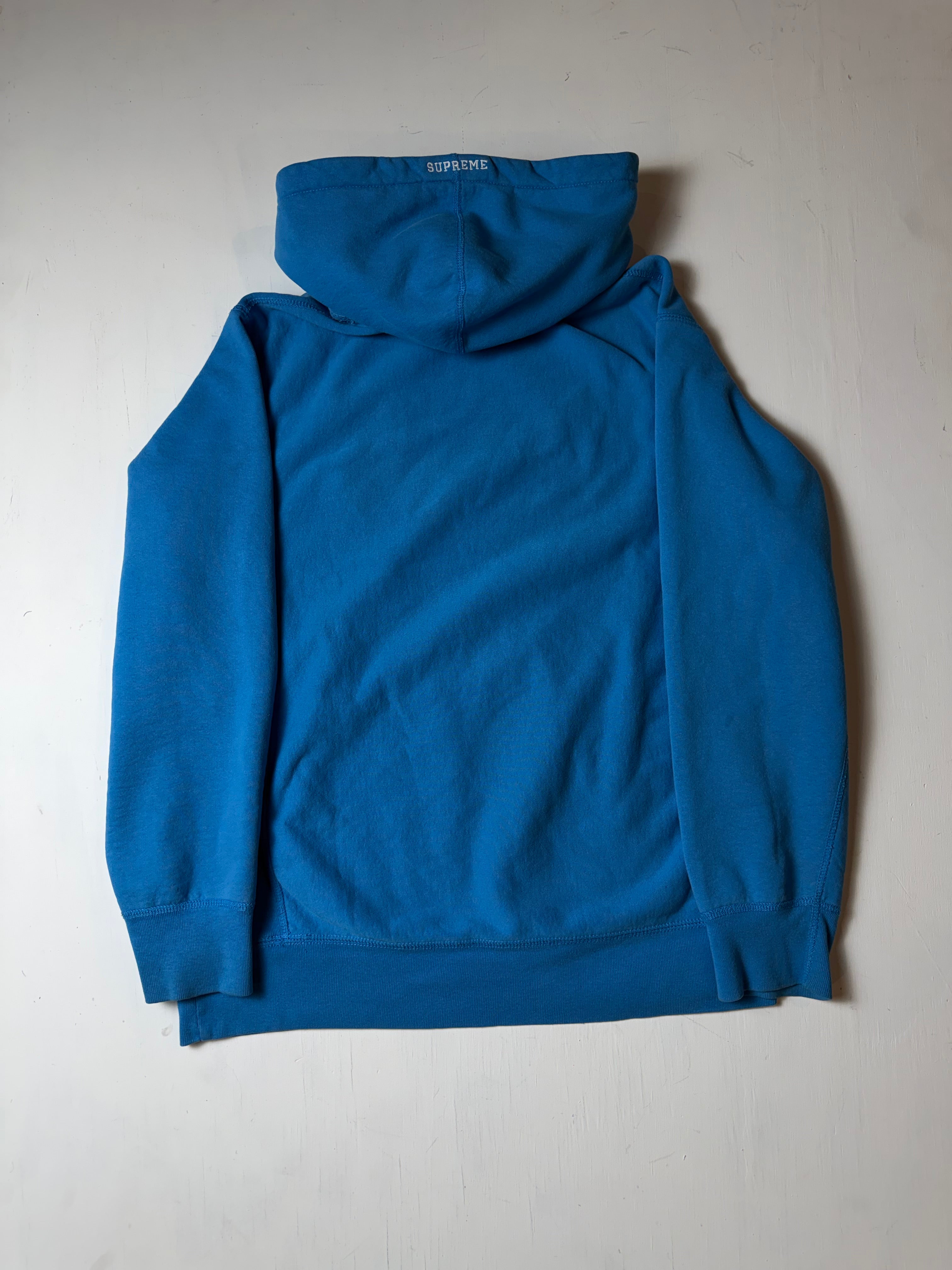 Blue Supreme S Embroidery Hoodie