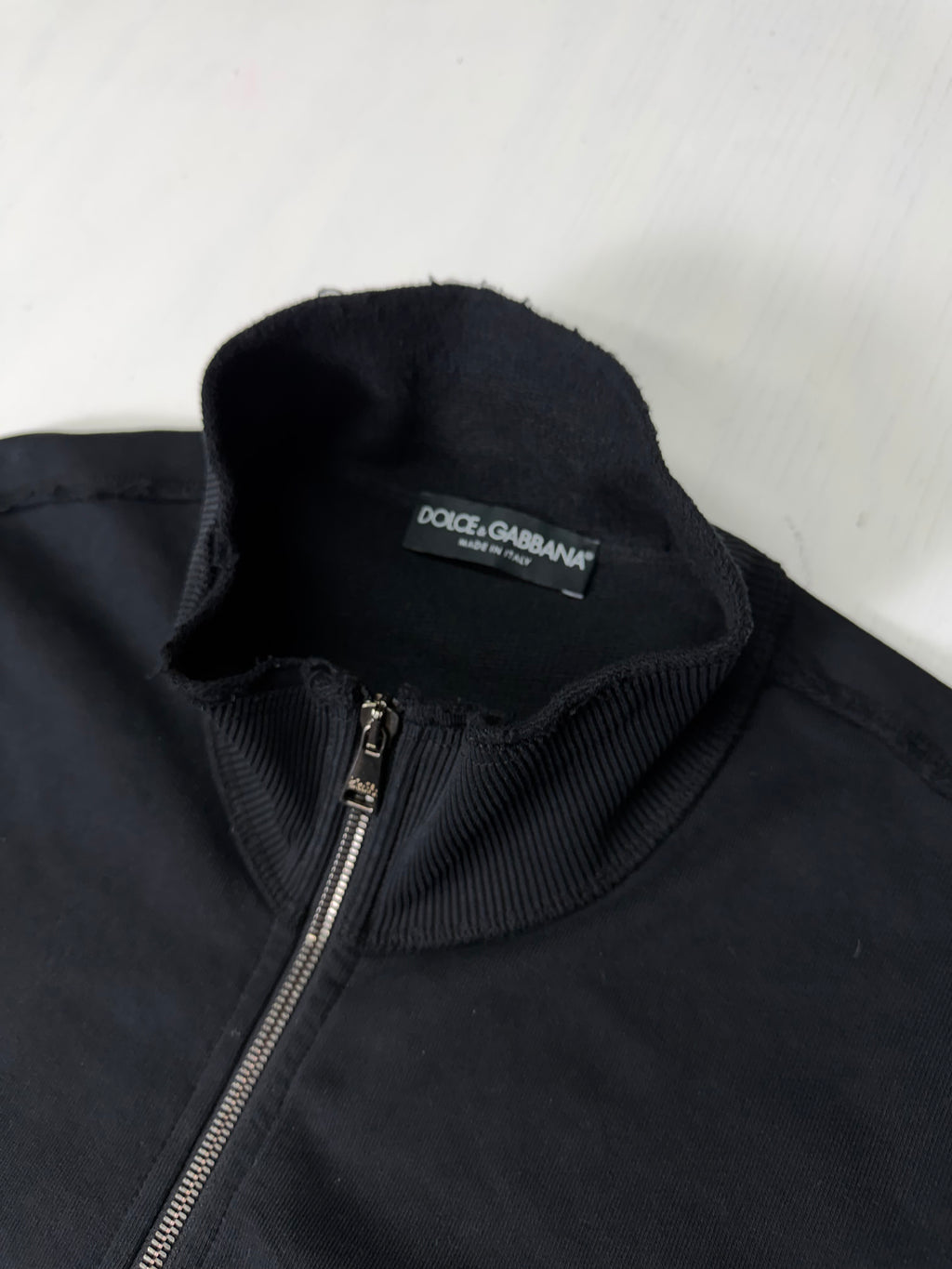 Black Dolce & Gabbana Zip Up Sweater