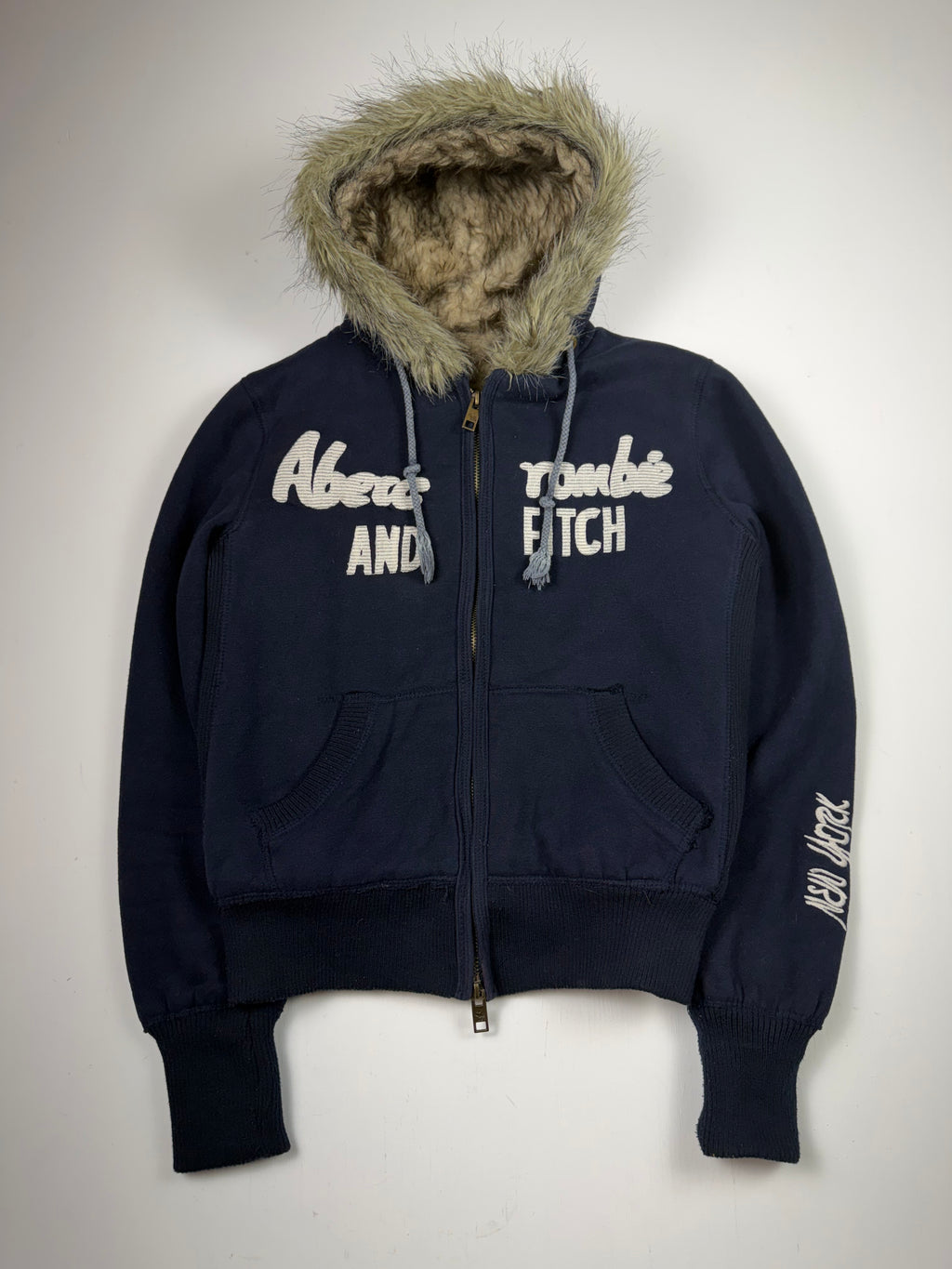 Abercrombie Sherpa Zip Up Hoodie