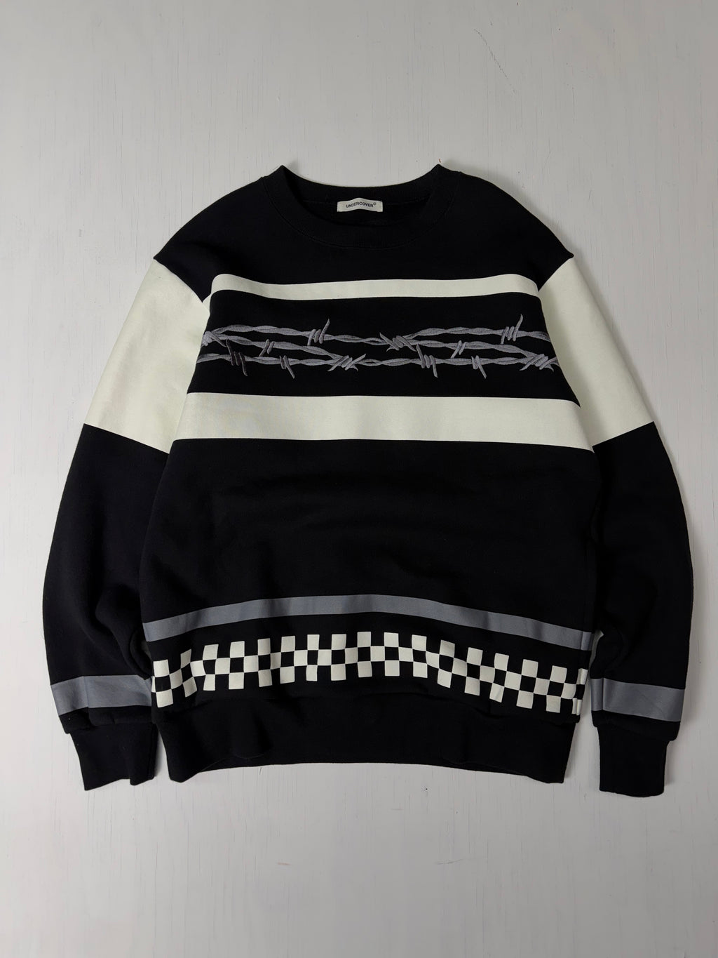 Undercover Barbed Wire Embroidery Crewneck Size 3