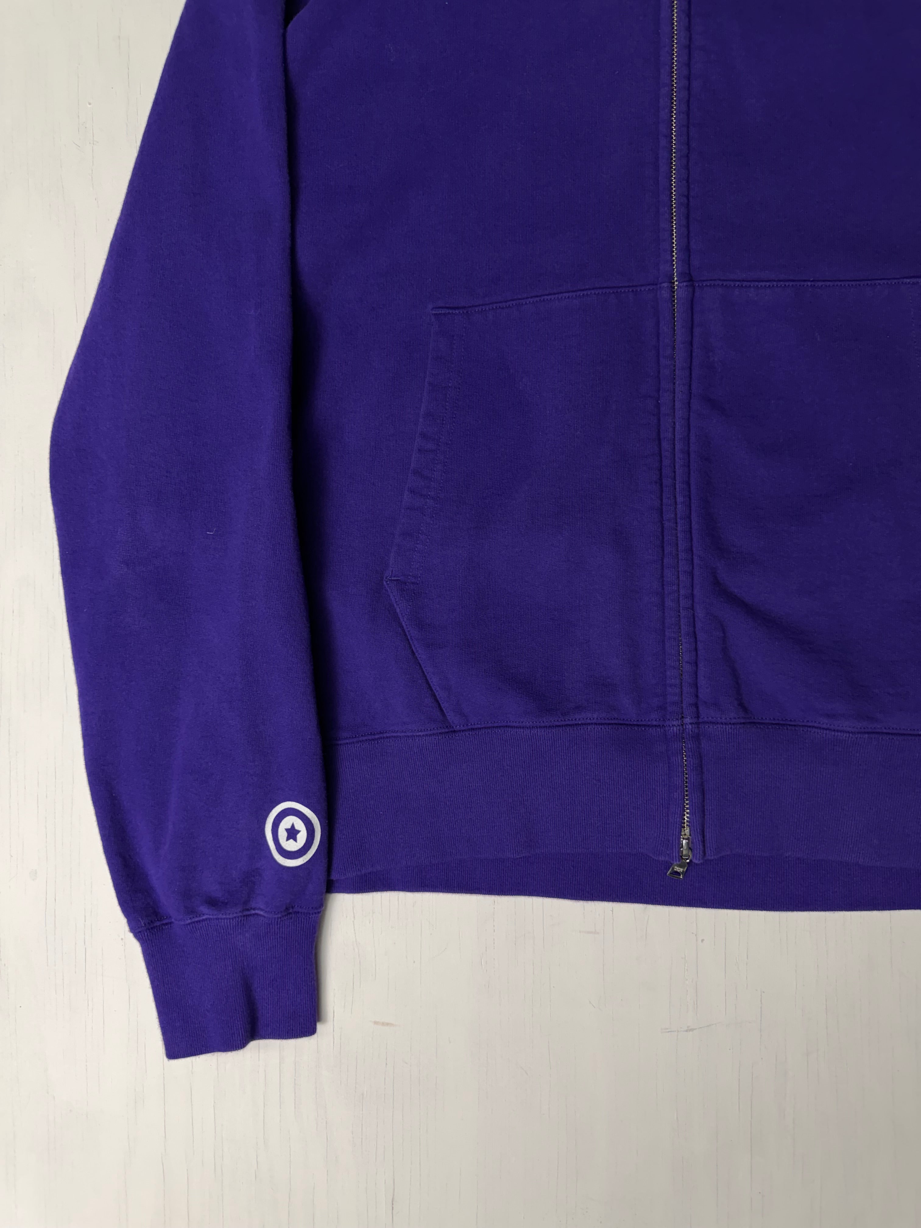 Purple BAPE White Tiger Full Zip Hoodie