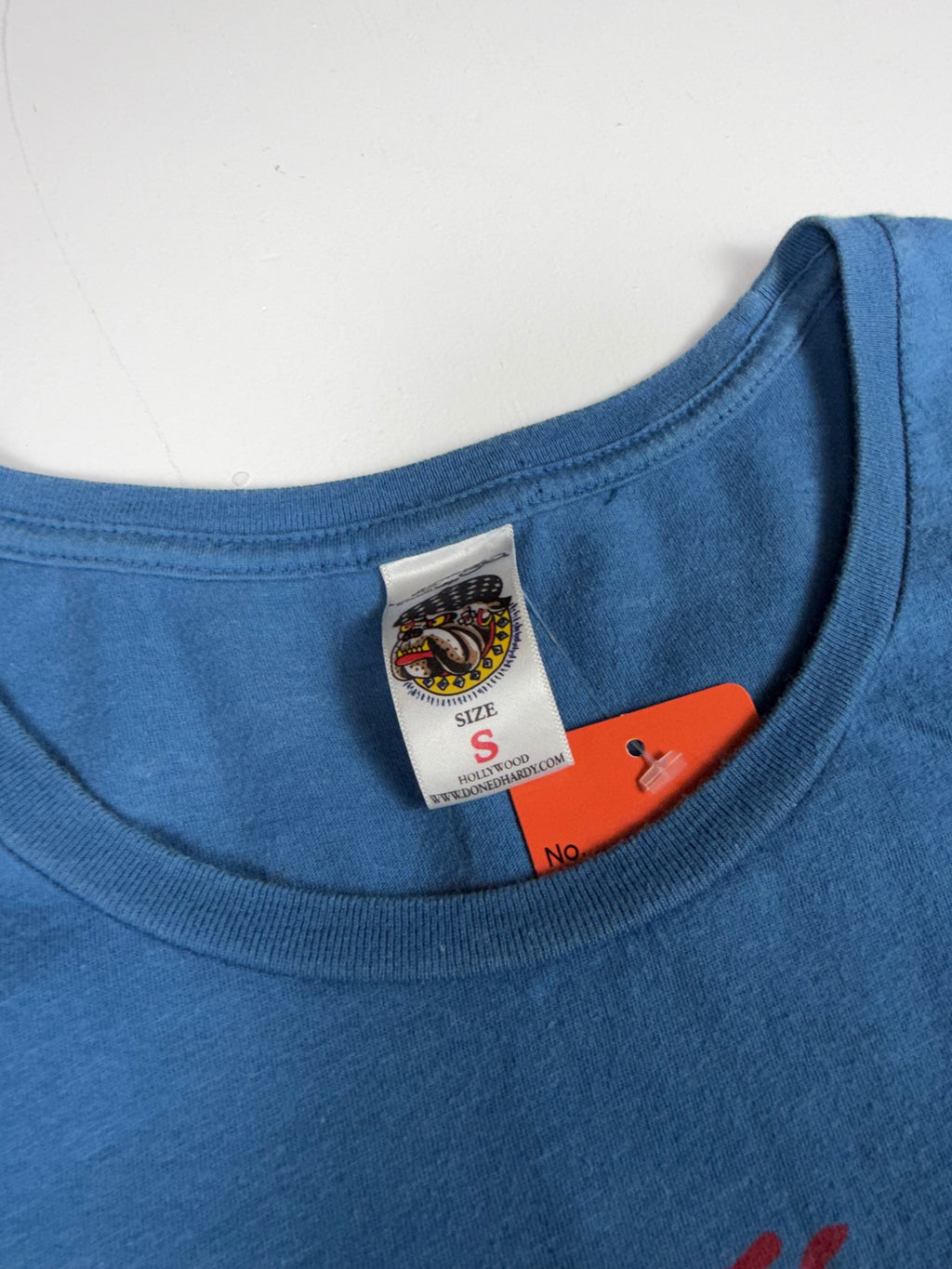 Blue Ed Hardy Geisha Femme Tee