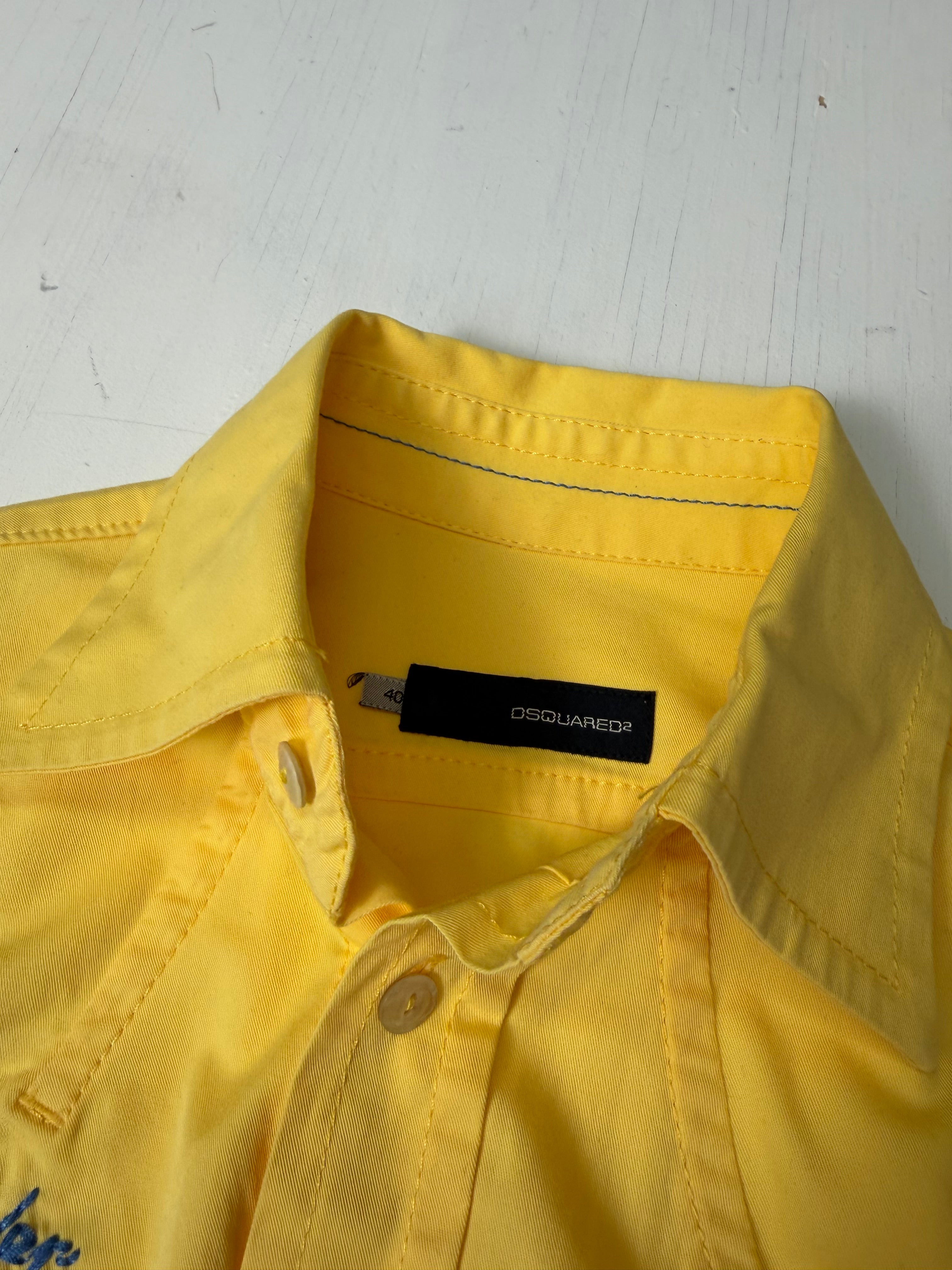 Yellow Dsquared Scout Leader Button Up