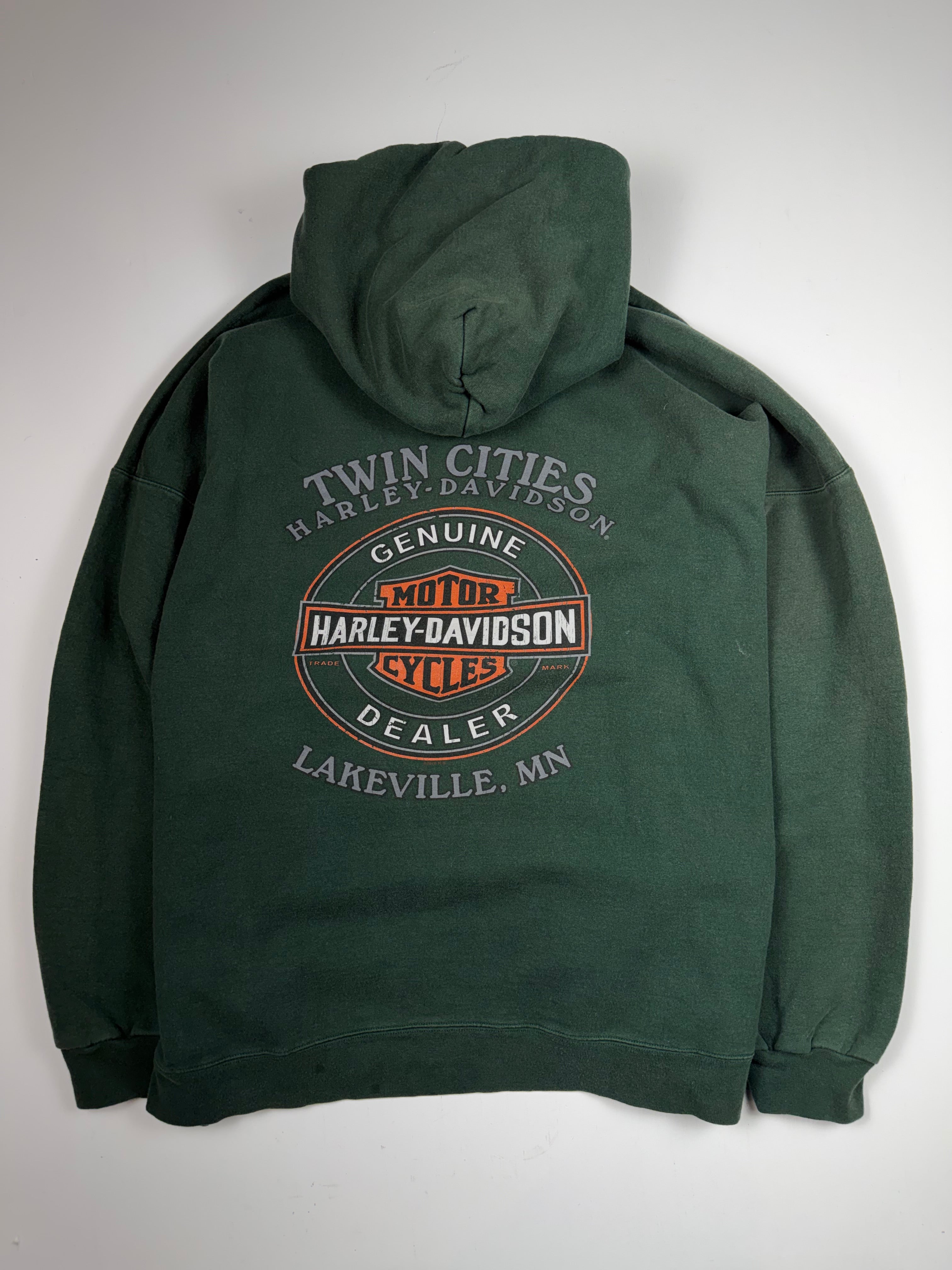 Green Harley Davidson Hoodie