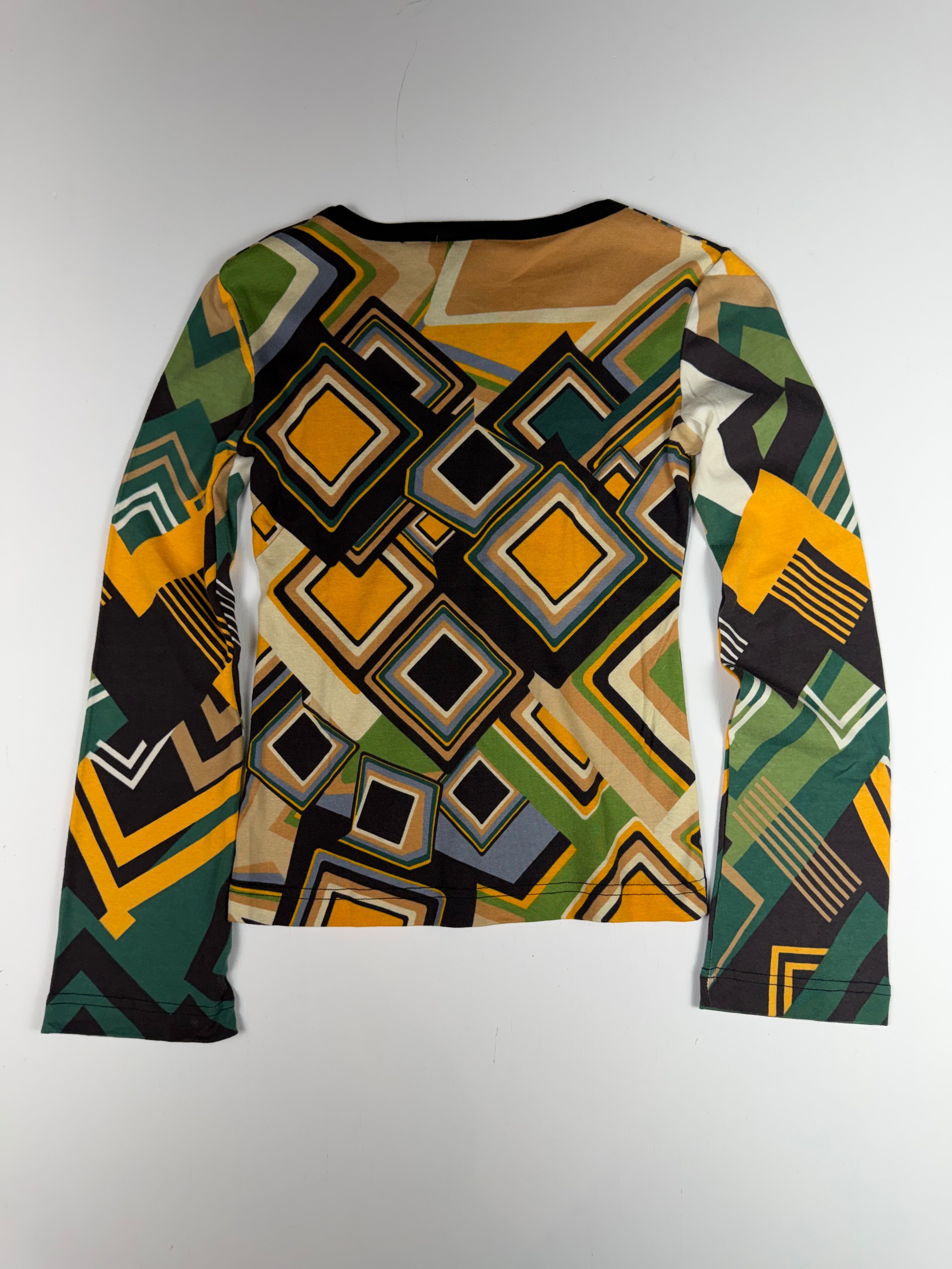 Green Custo Hayes Long Sleeve Femme Top