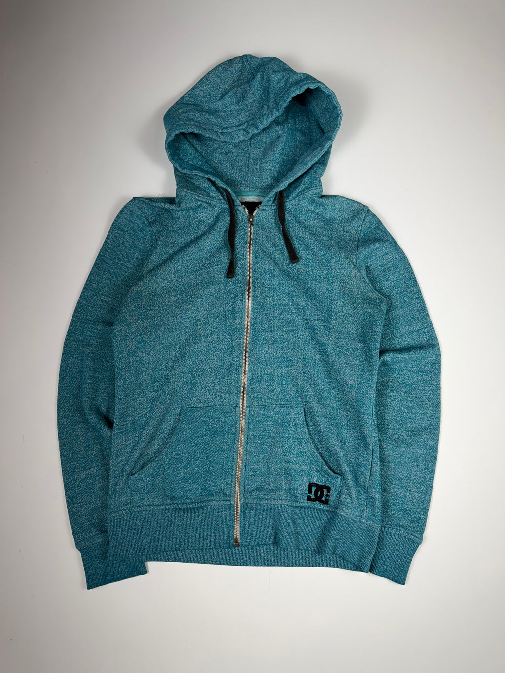 Teal Blue DC Skateboards Zip Up Hoodei
