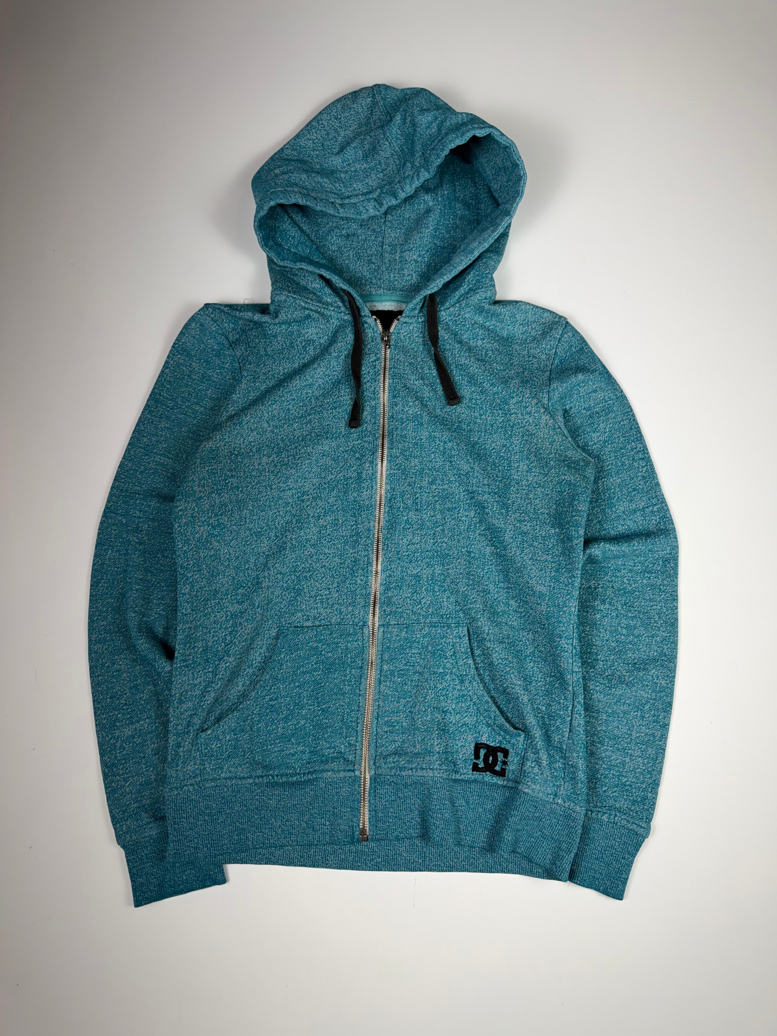 Teal Blue DC Skateboards Zip Up Hoodei