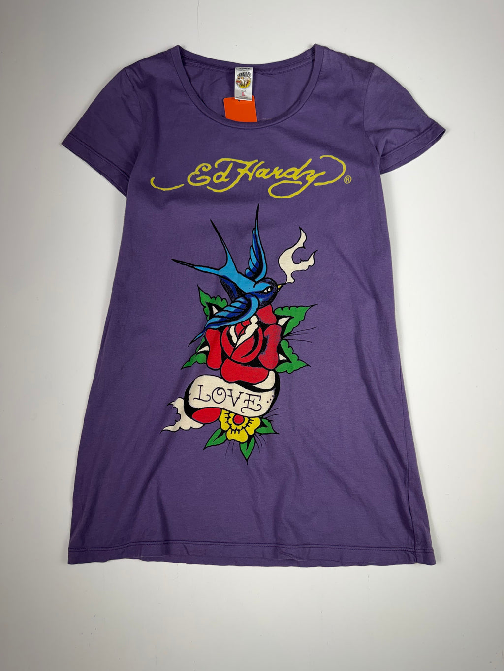Purple Ed Hardy Birdie Femme Top