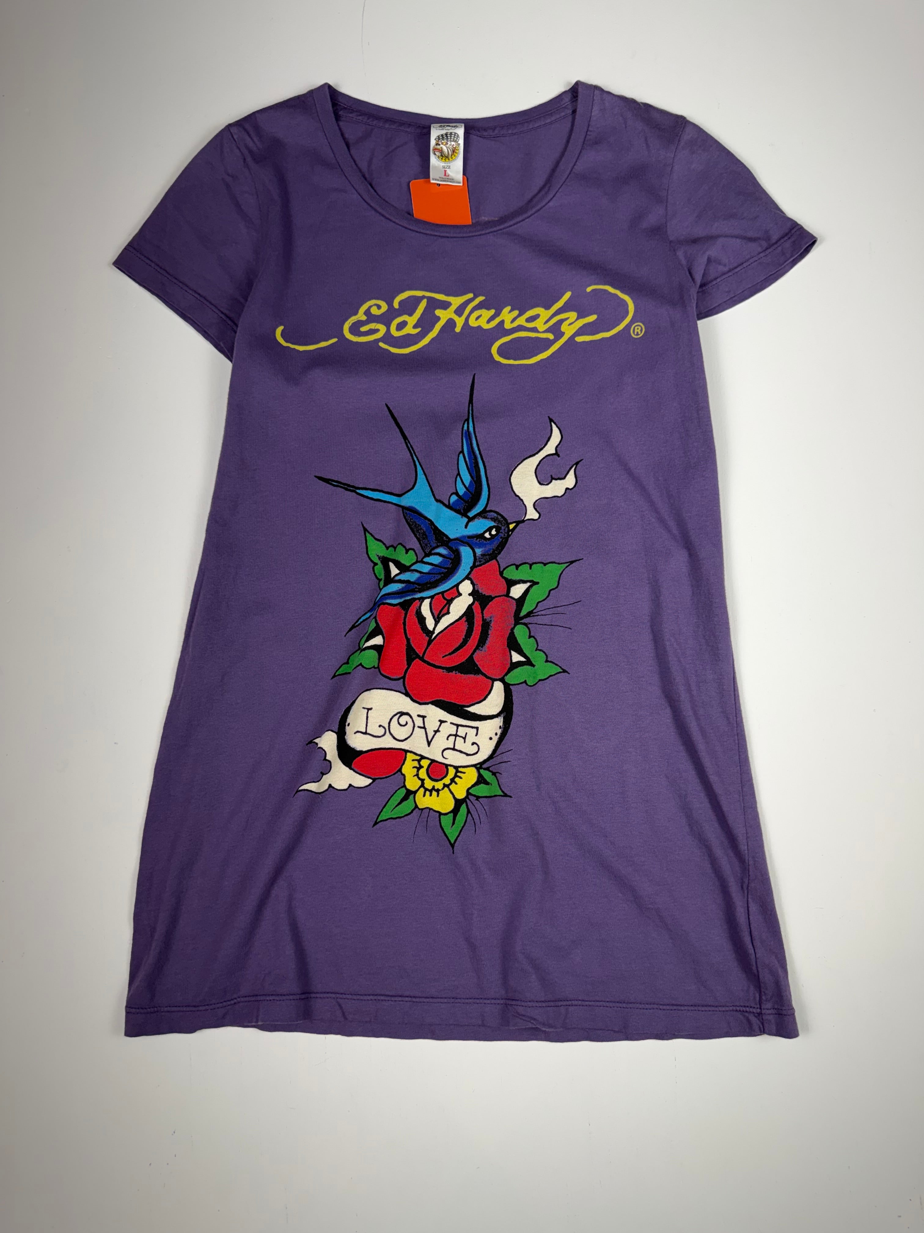 Purple Ed Hardy Birdie Femme Top