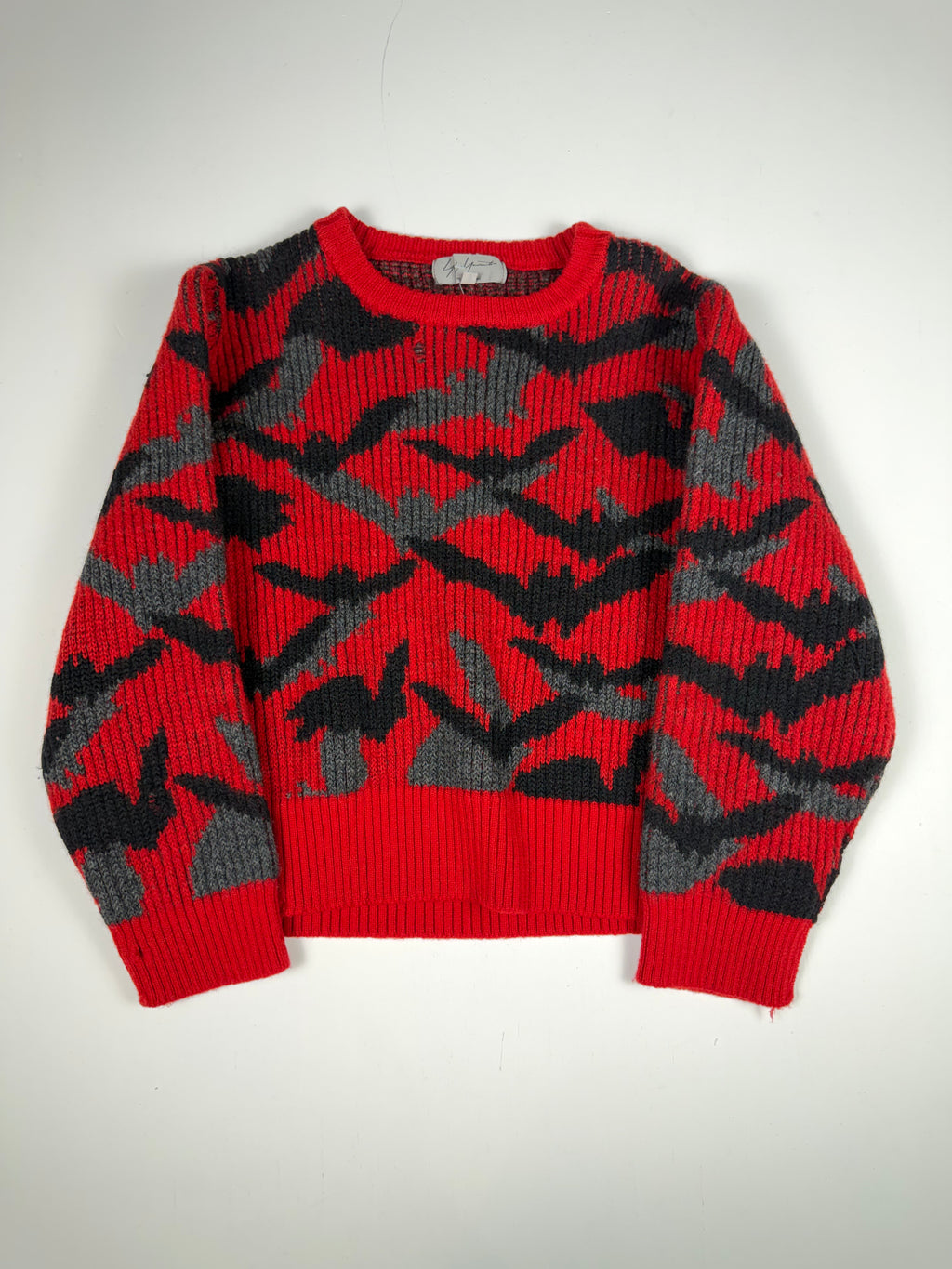 Yohji Yamamoto Bat Knit Cropped Sweater