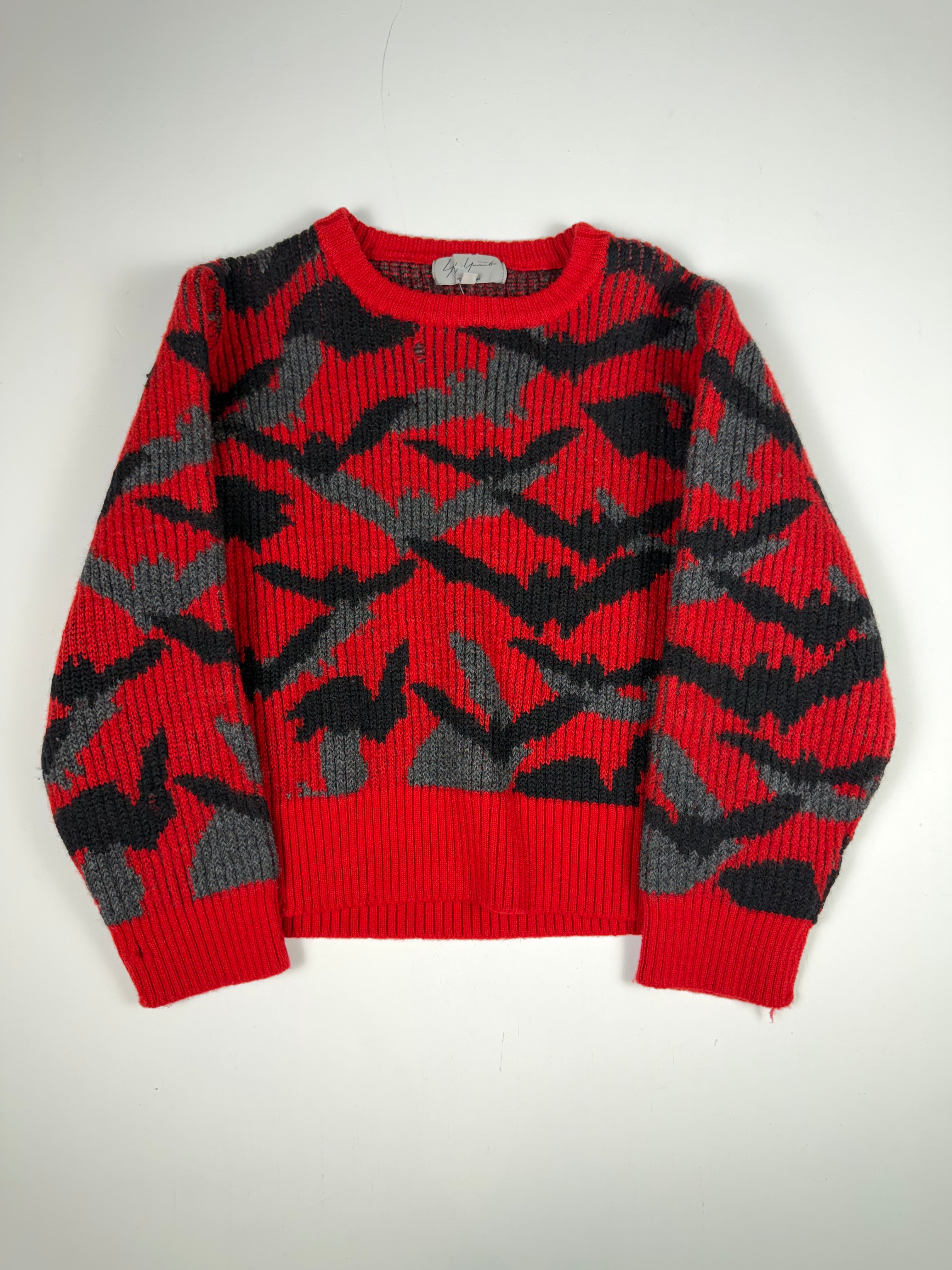 Yohji Yamamoto Bat Knit Cropped Sweater