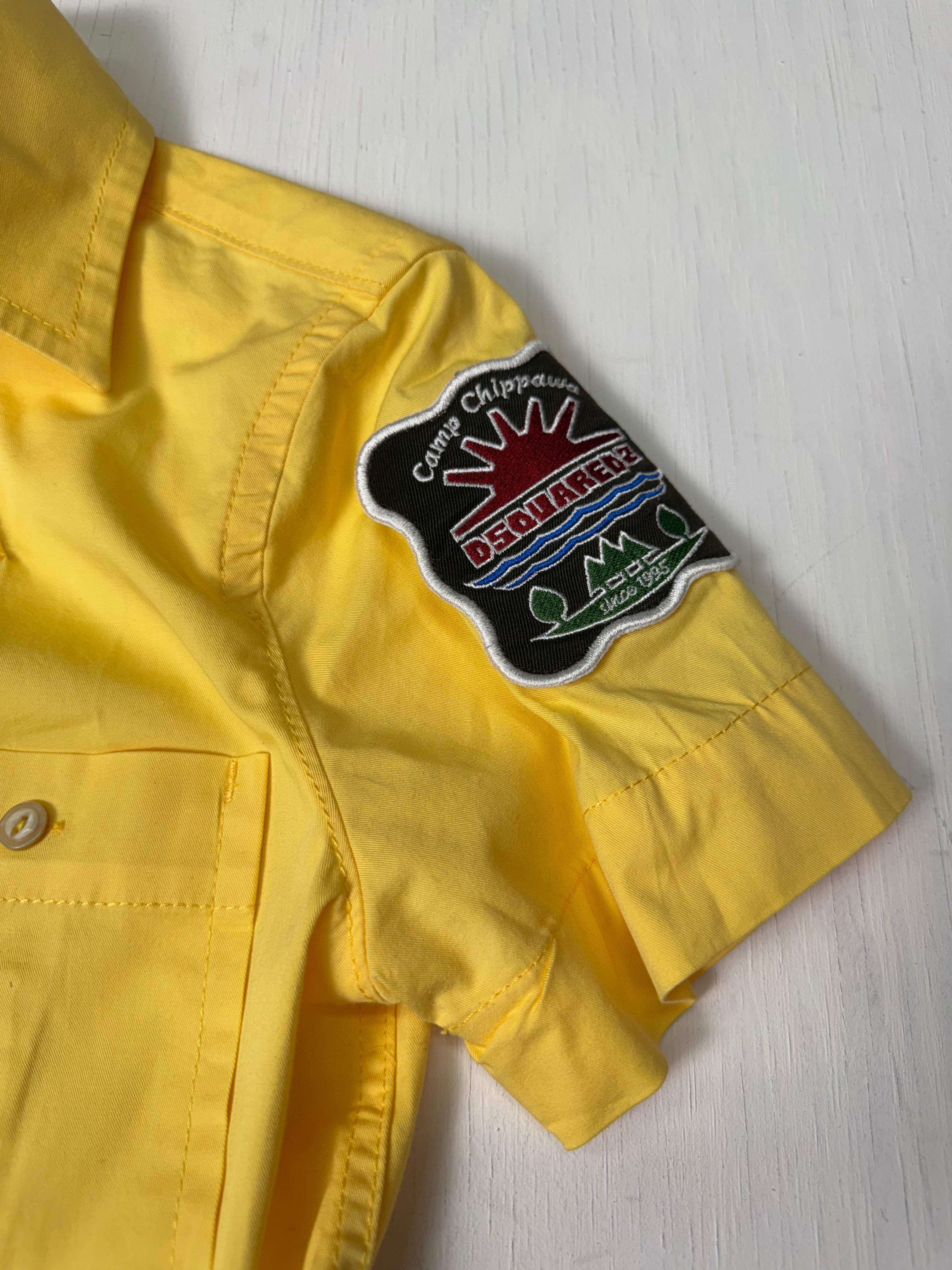 Yellow Dsquared Scout Leader Button Up