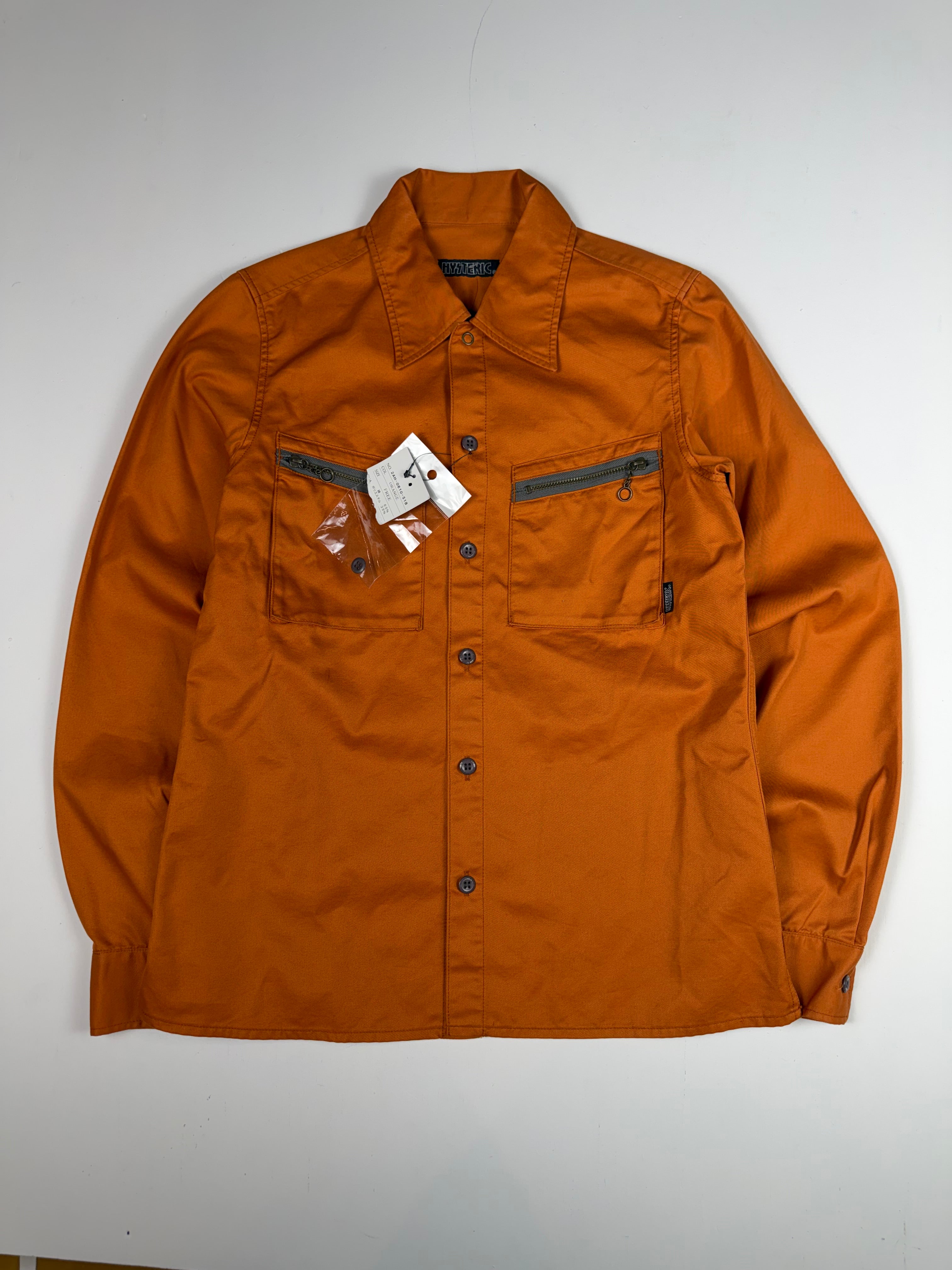 Orange Hysteric Shadows Of The Mind Femme Button Up